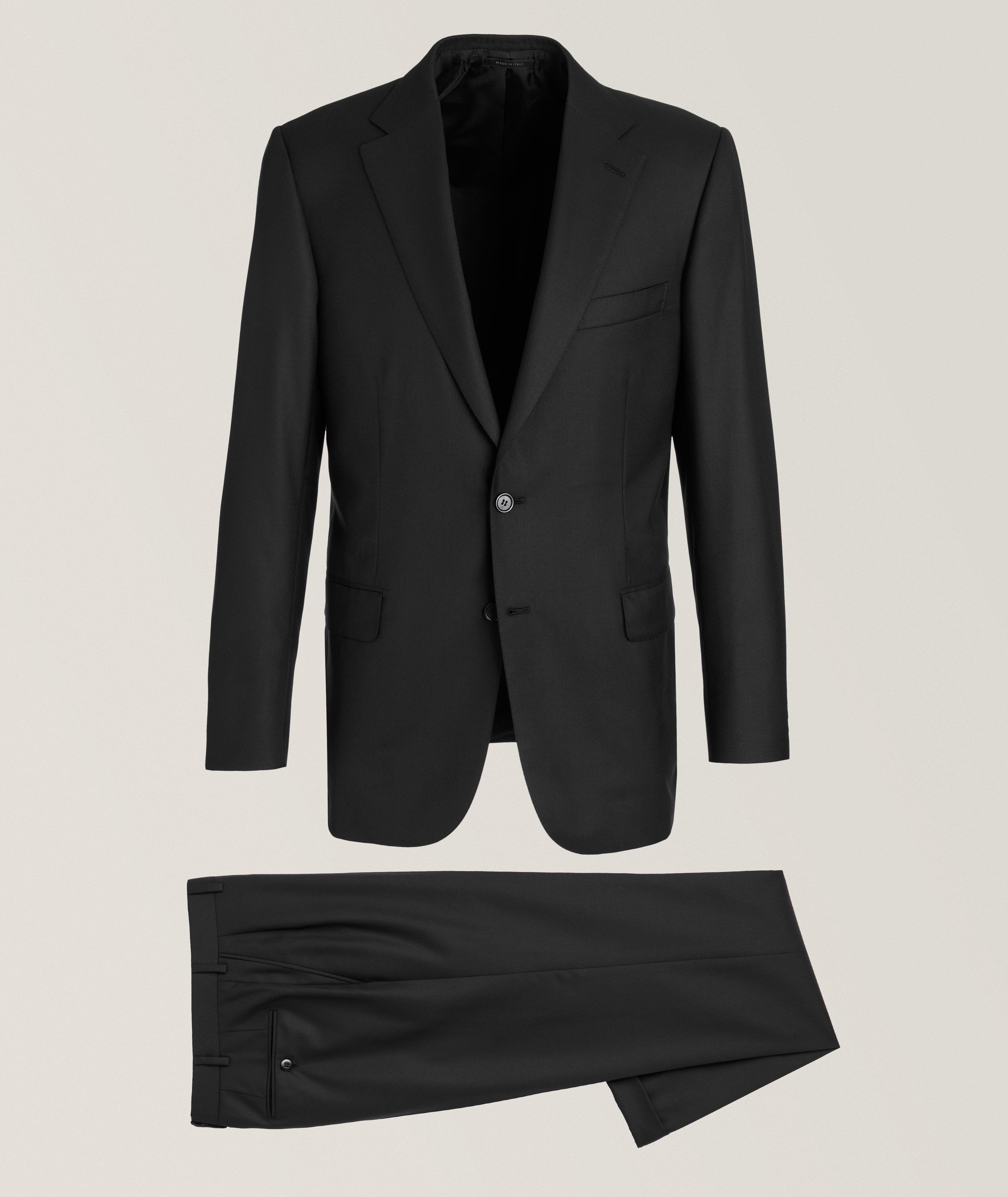 Brioni Complet Brunico En Laine Super 160 En Noir , Taille Homme 56