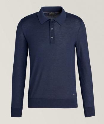 Brunello Cucinelli Cashmere, Silk & Linen Polo Sweater