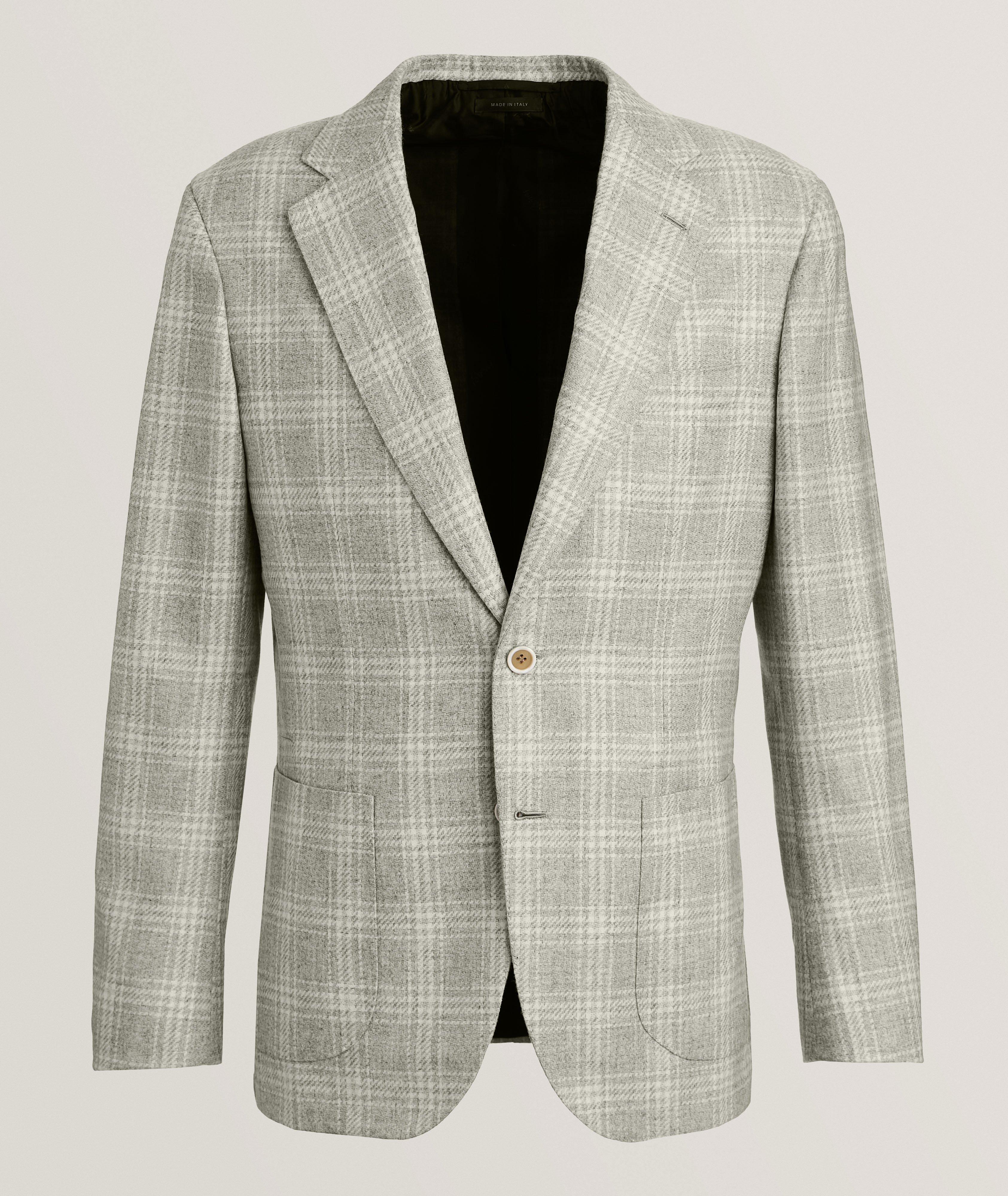 Brioni Veston Plume En Laine Et En Cachemire En Bleu , Taille Homme 48