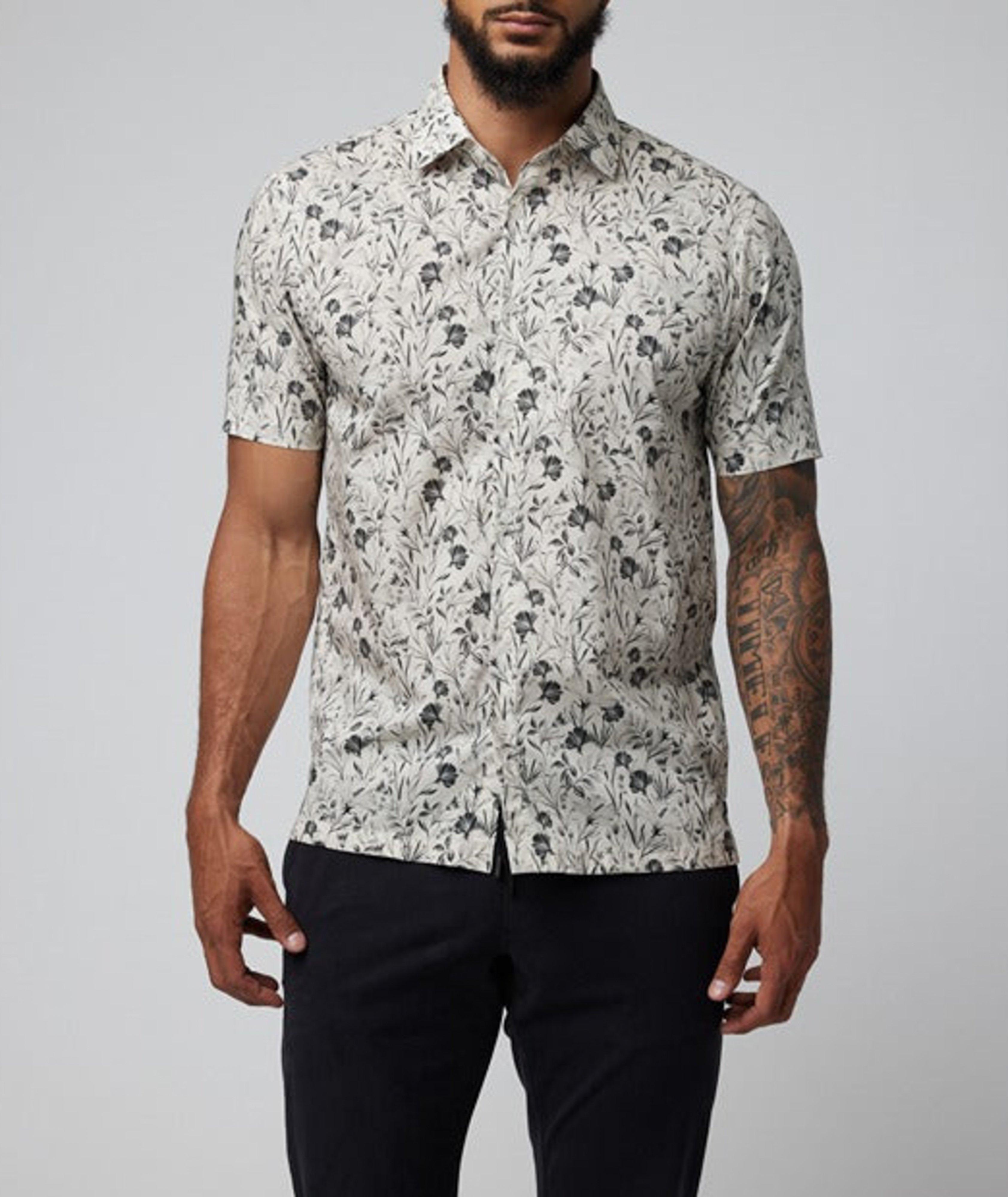 Good Man Brand Chemise Décontractée À Manches Courtes Et À Motif En Multicolor , Taille Homme TTG