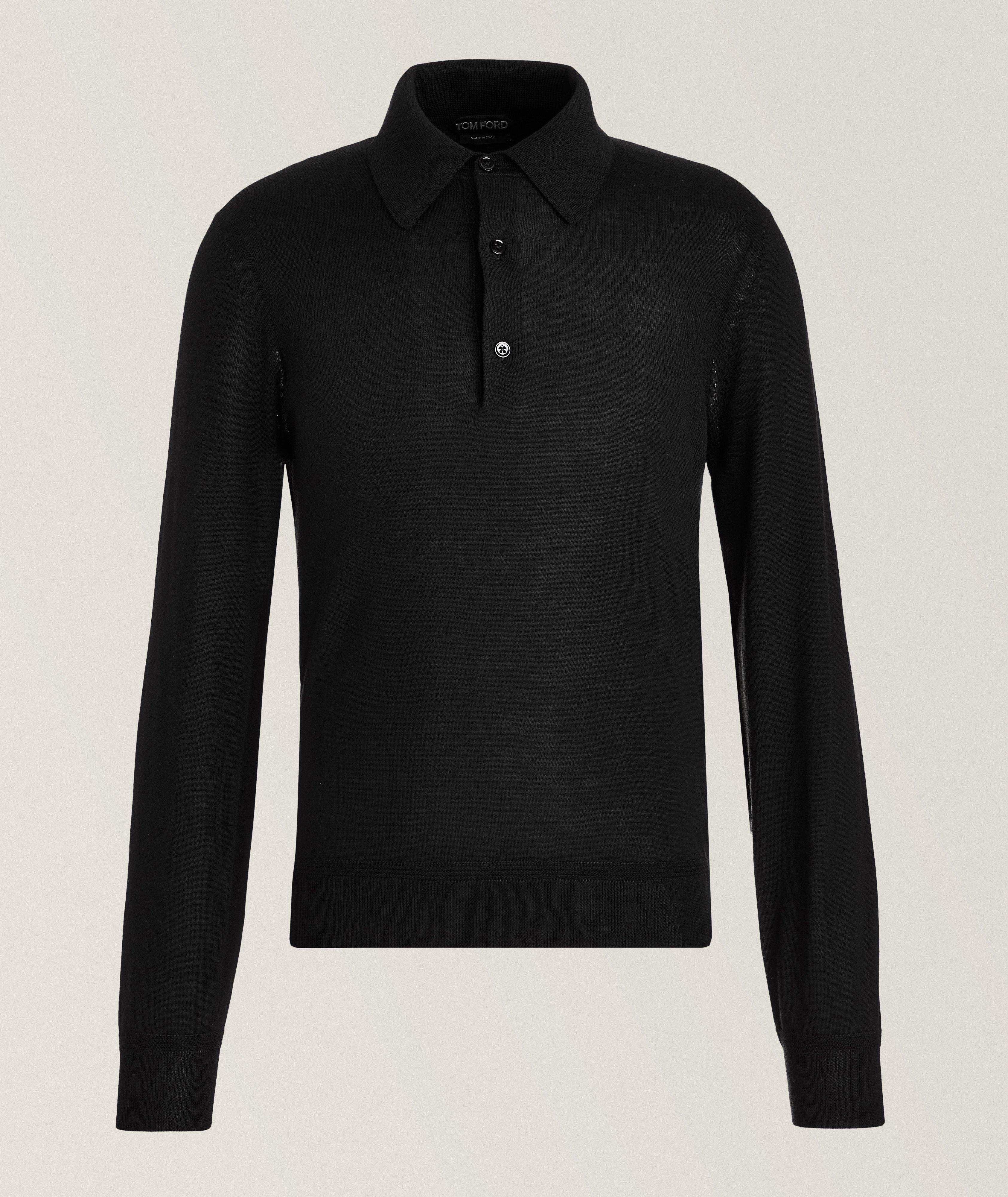 Tom Ford Polo En Mélange De Cachemire De Coupe Amincie En Noir , Taille Homme Petit