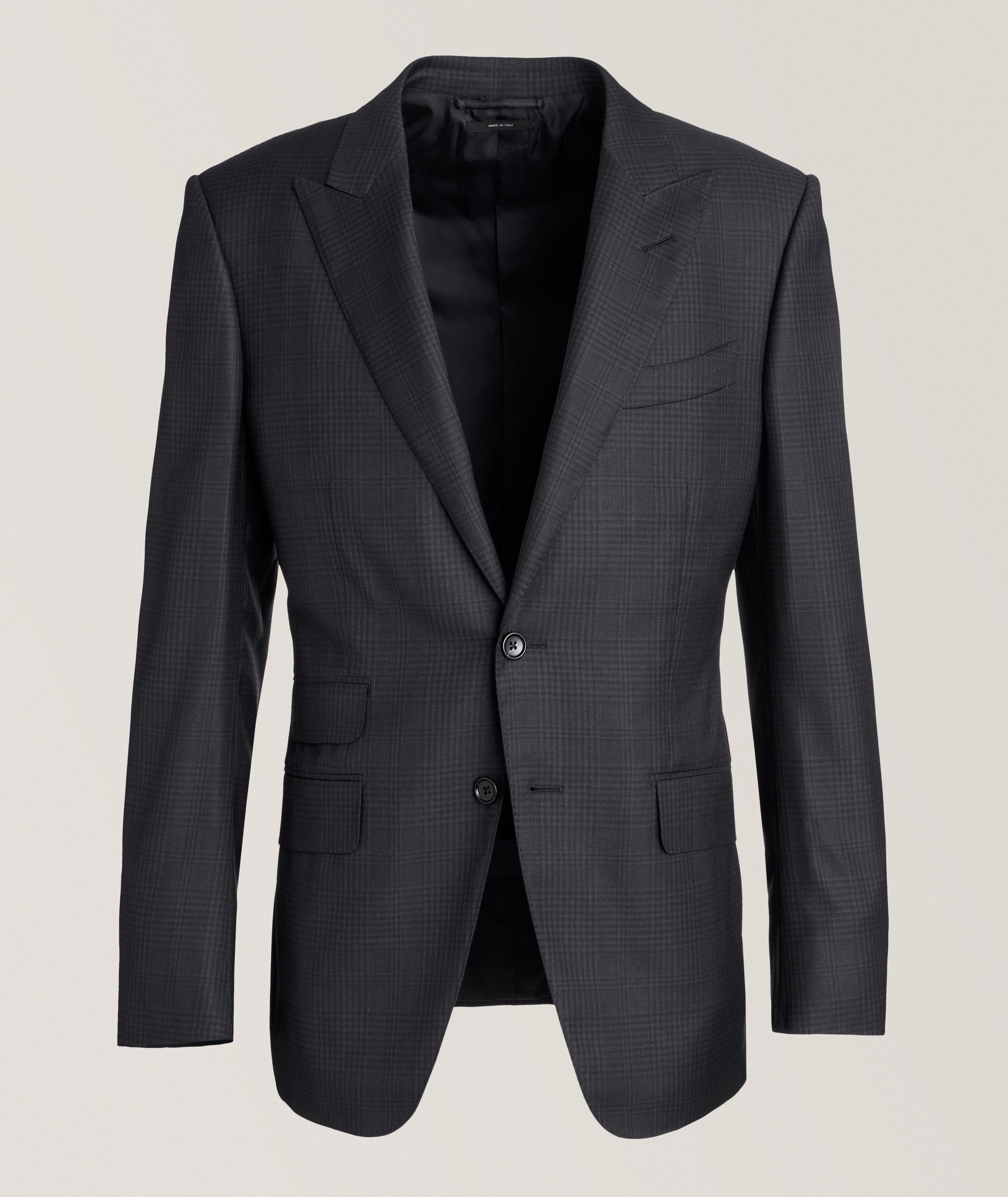 Tom Ford Complet O’Connor En Soie Extensible À Motif Quadrillé En Noir , Taille Homme 40