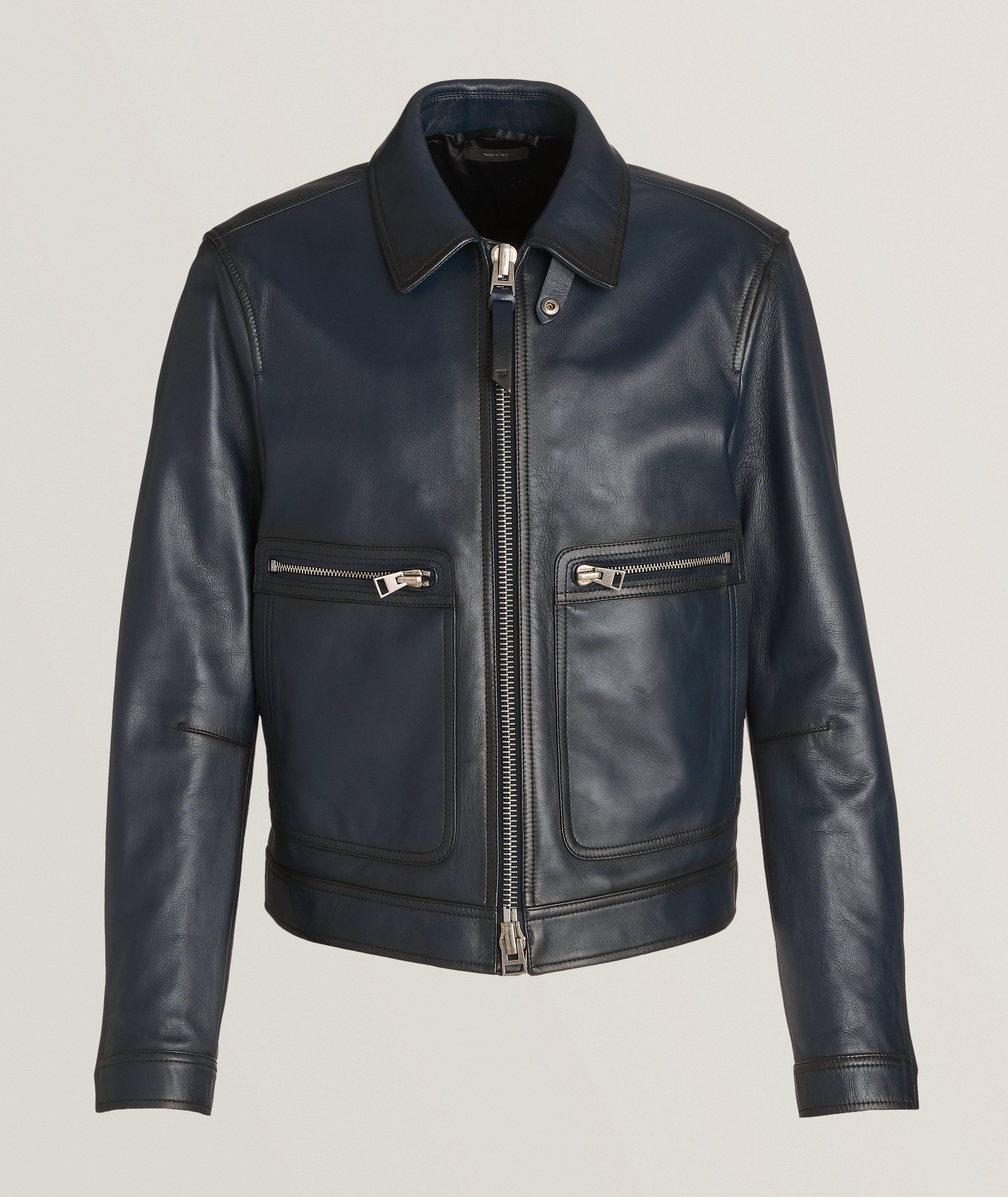 Tom Ford Blouson En Suède En Bleu , Taille Homme 58