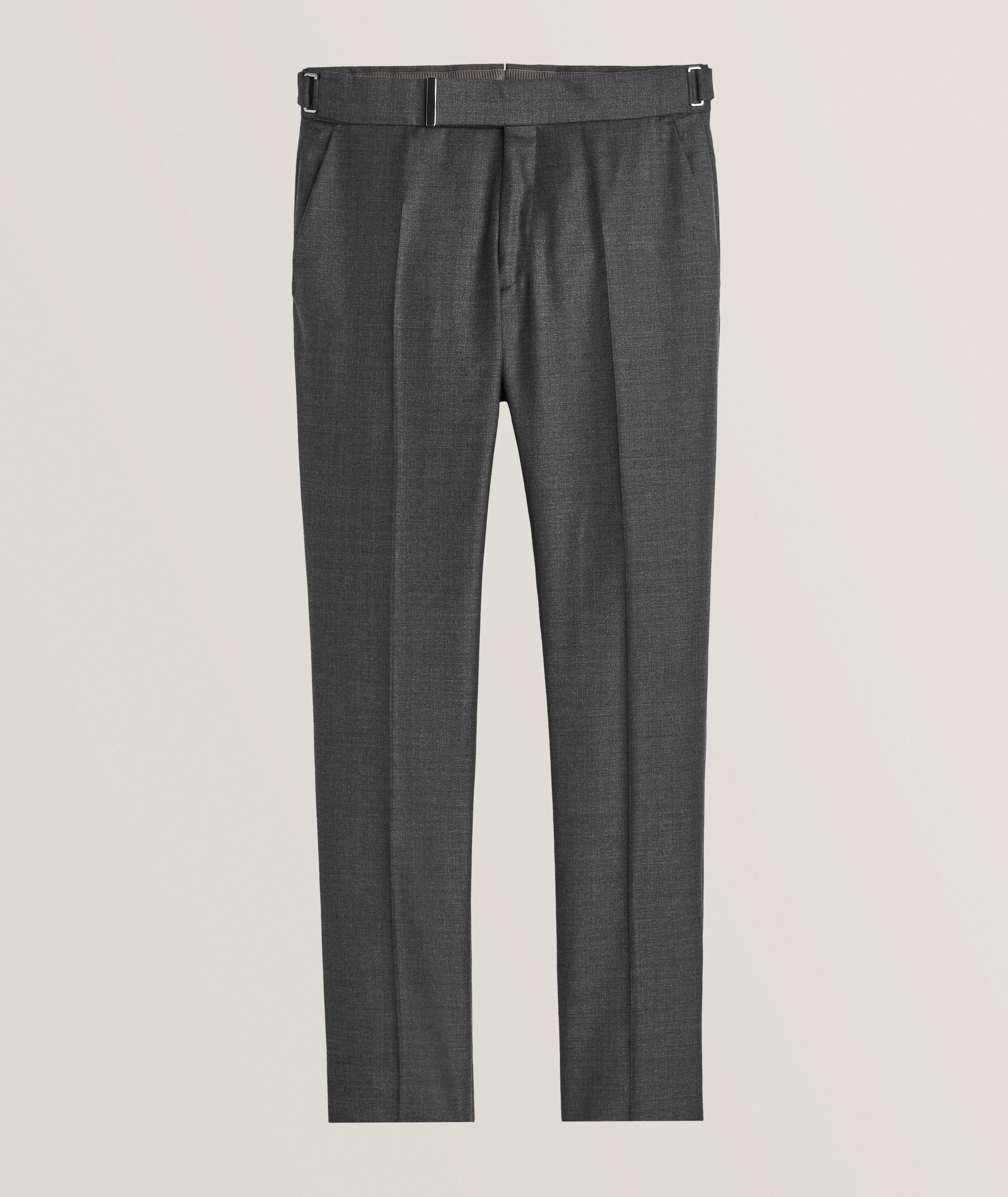 Tom Ford Pantalon En Laine De Coupe Droite En Gris , Taille Homme 38