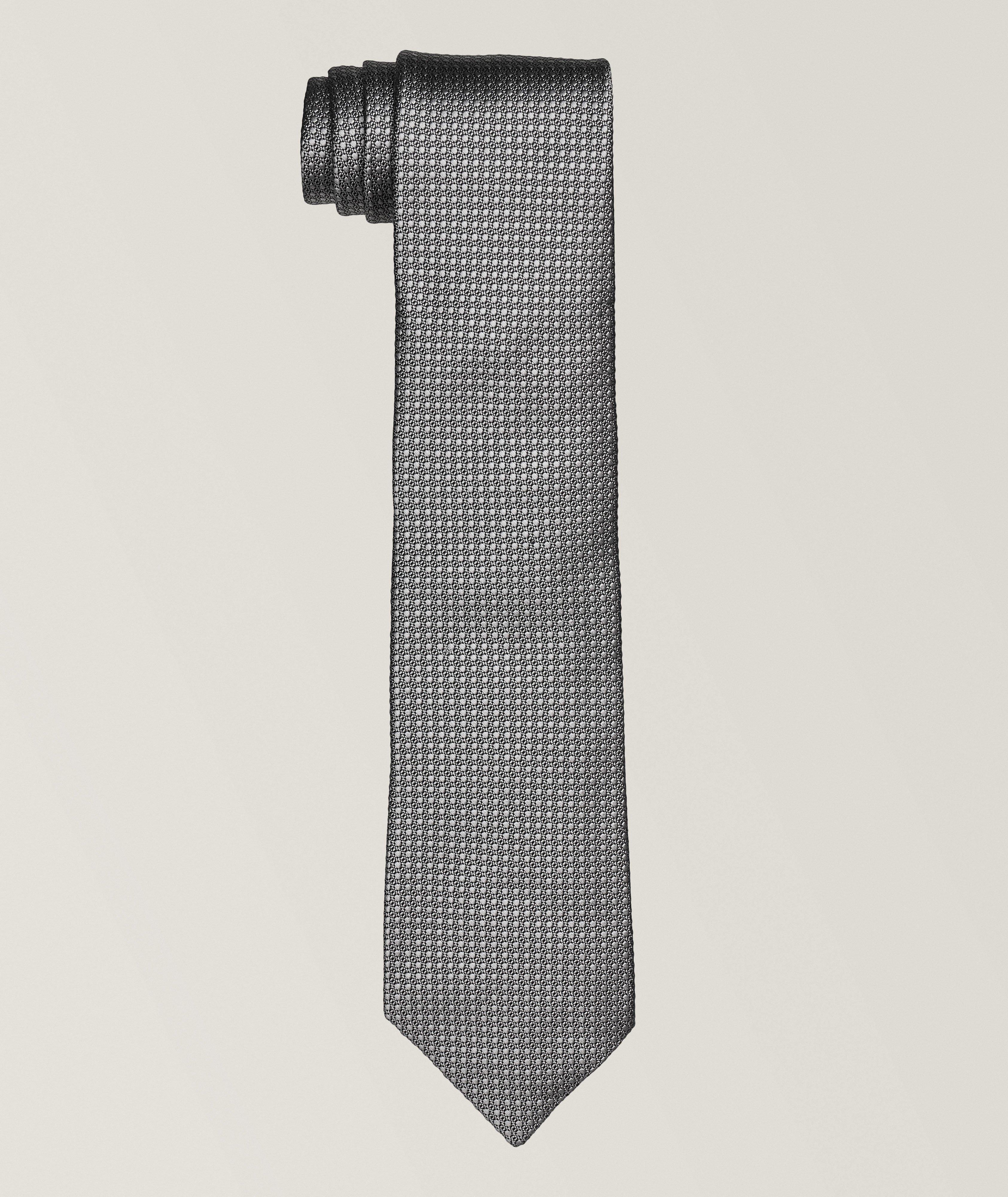 Tonal Polka Dot Silk Tie