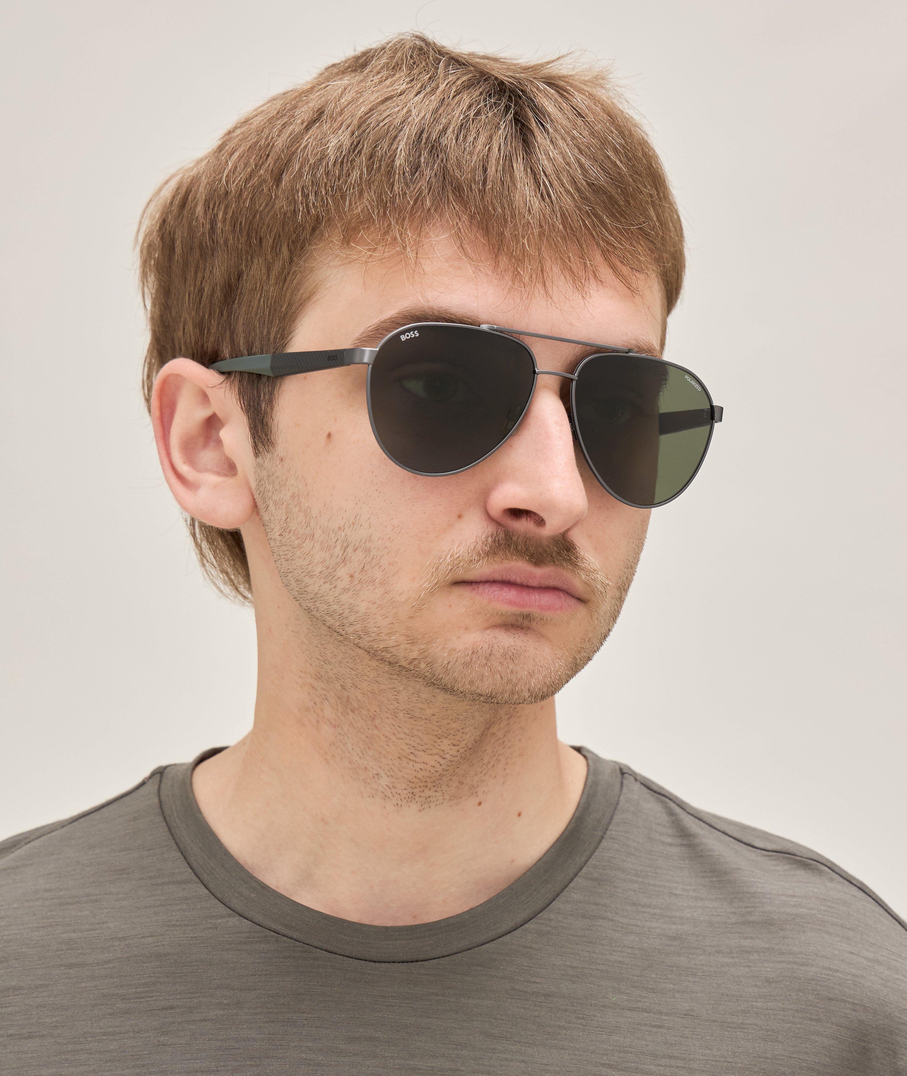 Matte Ruthenium Pilot Sunglasses  image 4