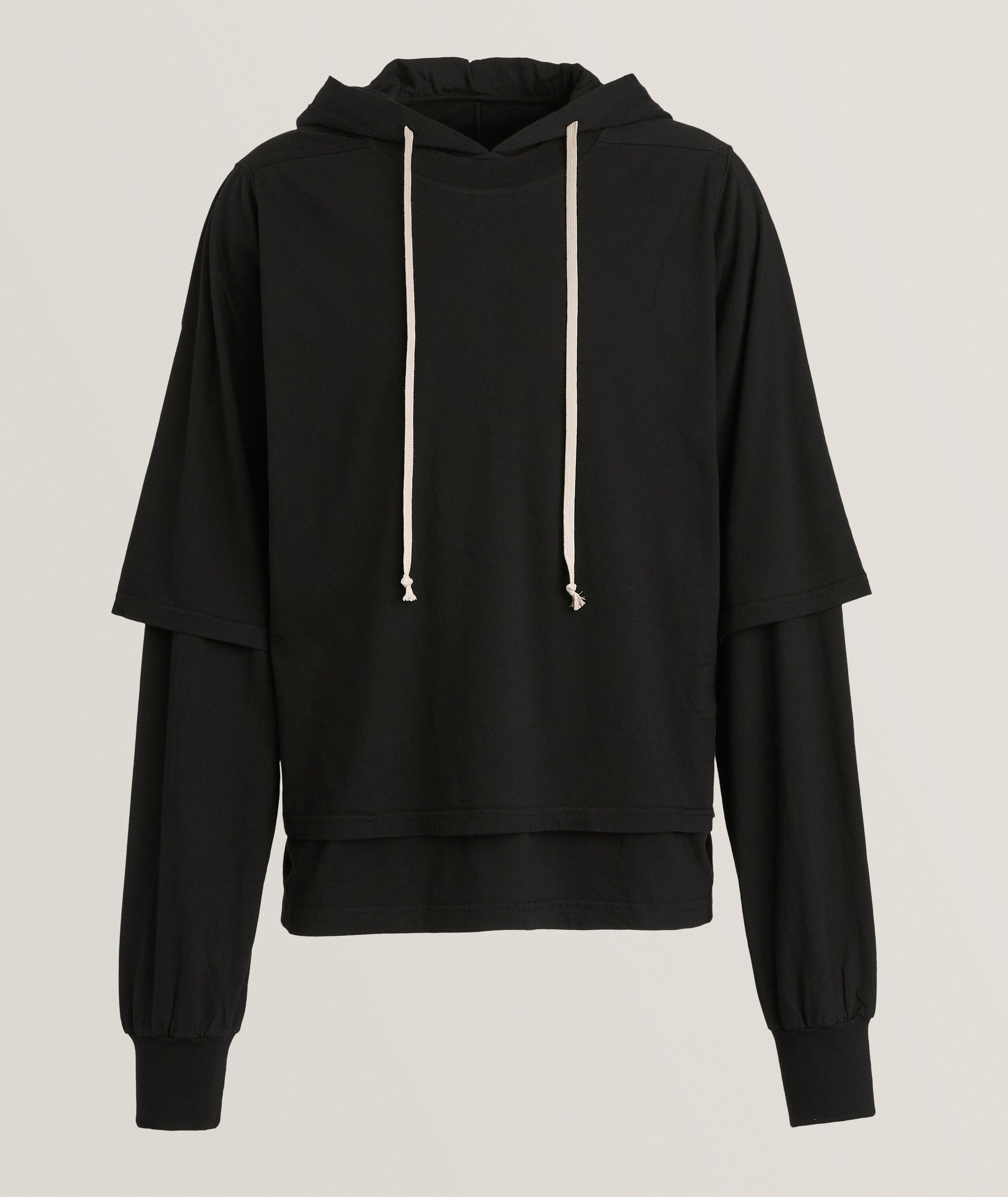 Rick Owens DRKSHDW Kangourou Superposé En Coton En Noir , Taille Homme Petit