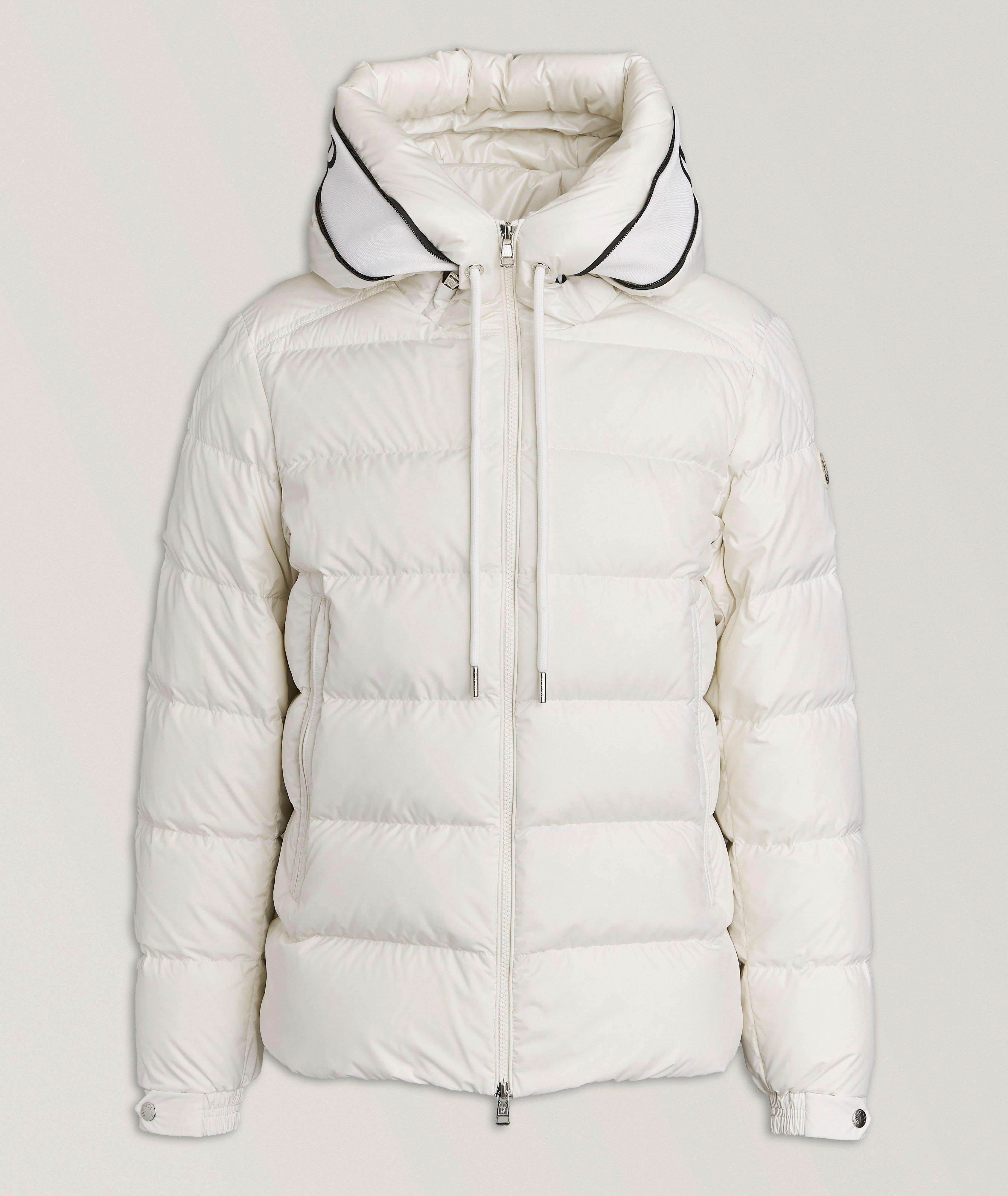 Moncler Manteau Cardere Matelassé À Capuchon En Blanc , Taille Homme 4