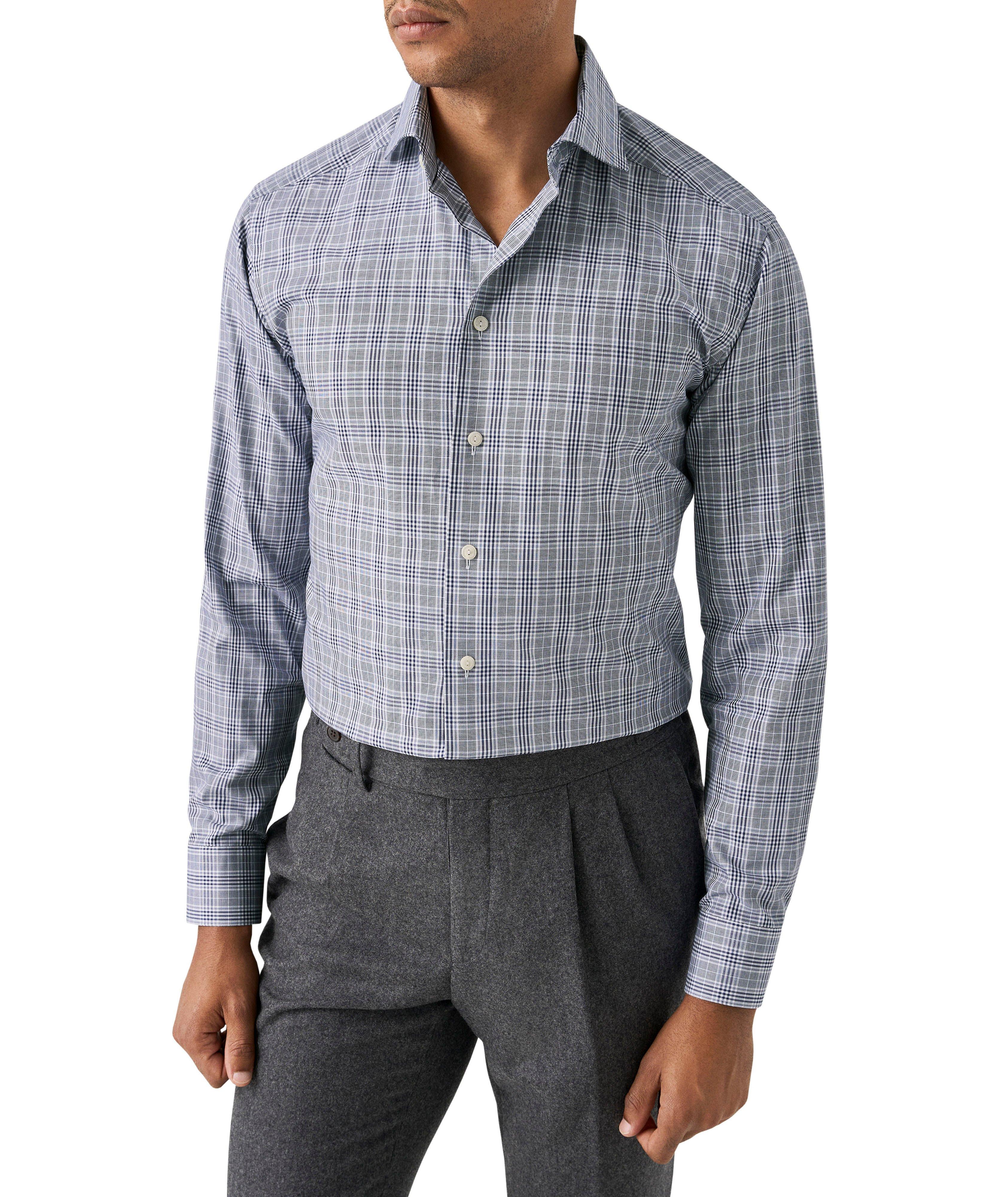 Contemporary-Fit Prince of Wales Twill Dress Shirt image 1
