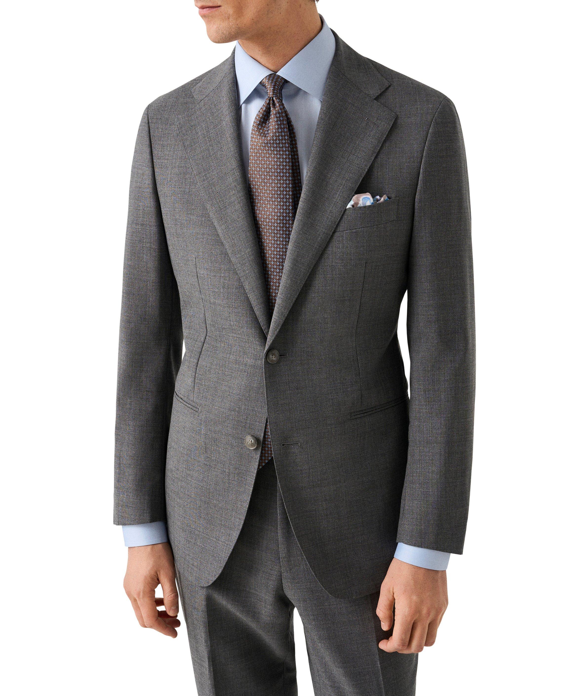 Slim-Fit Floral Effect Twill Dress Shirt image 6