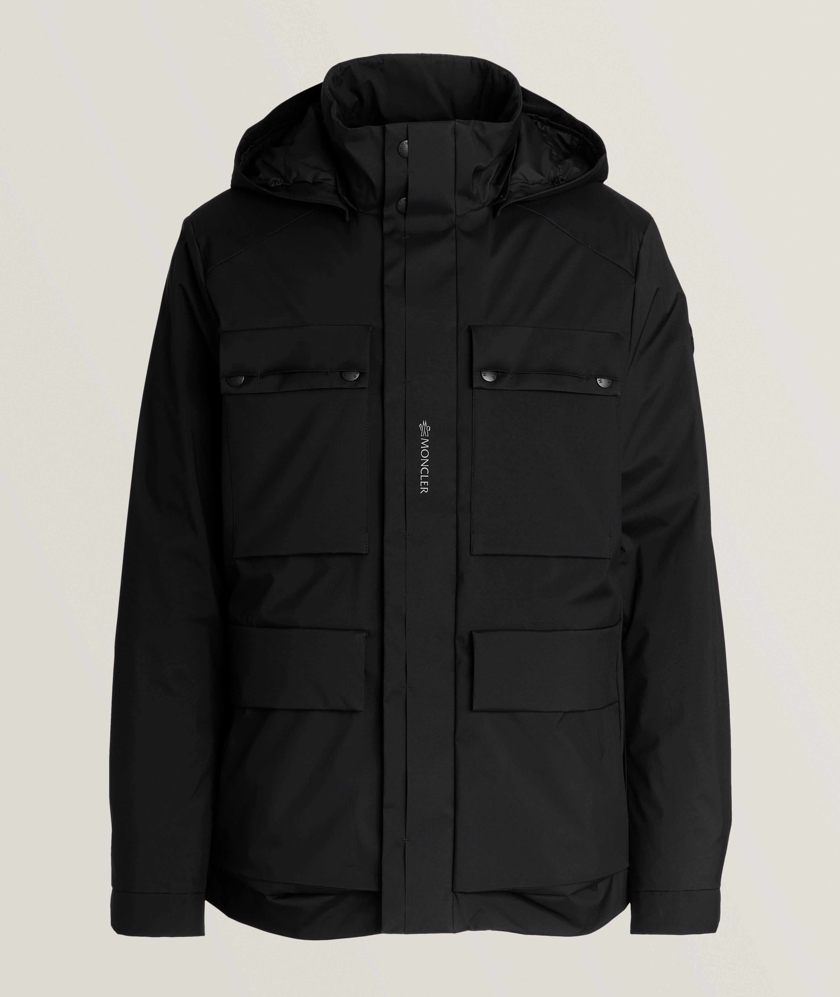 Moncler Manteau De Style Utilitaire En Duvet, Collection Grenoble En Noir , Taille Homme 4