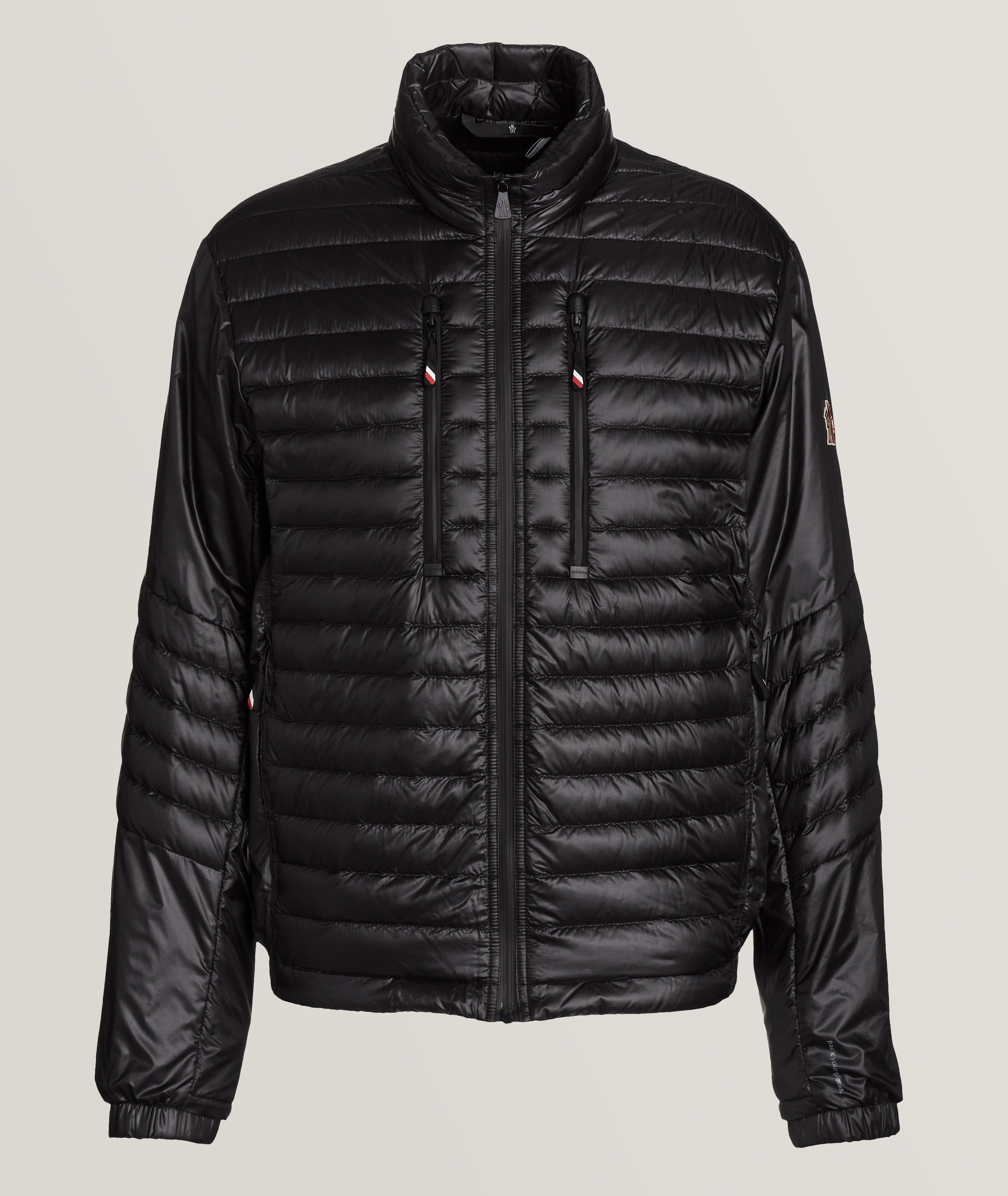 Moncler Blouson Surpiqué À Glissière En Noir , Taille Homme 4