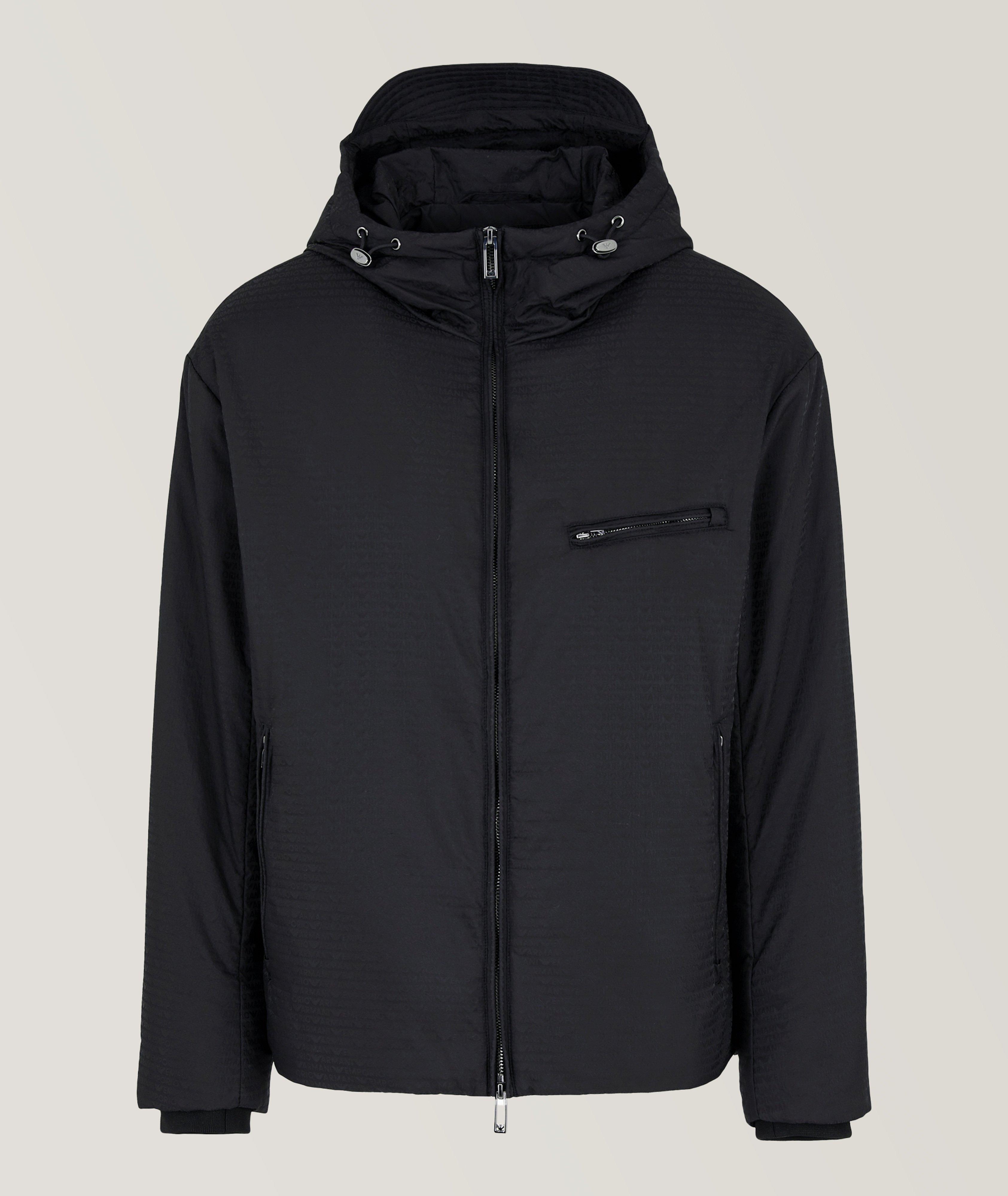 Emporio Armani Blouson À Capuchon En Noir , Taille Homme 52