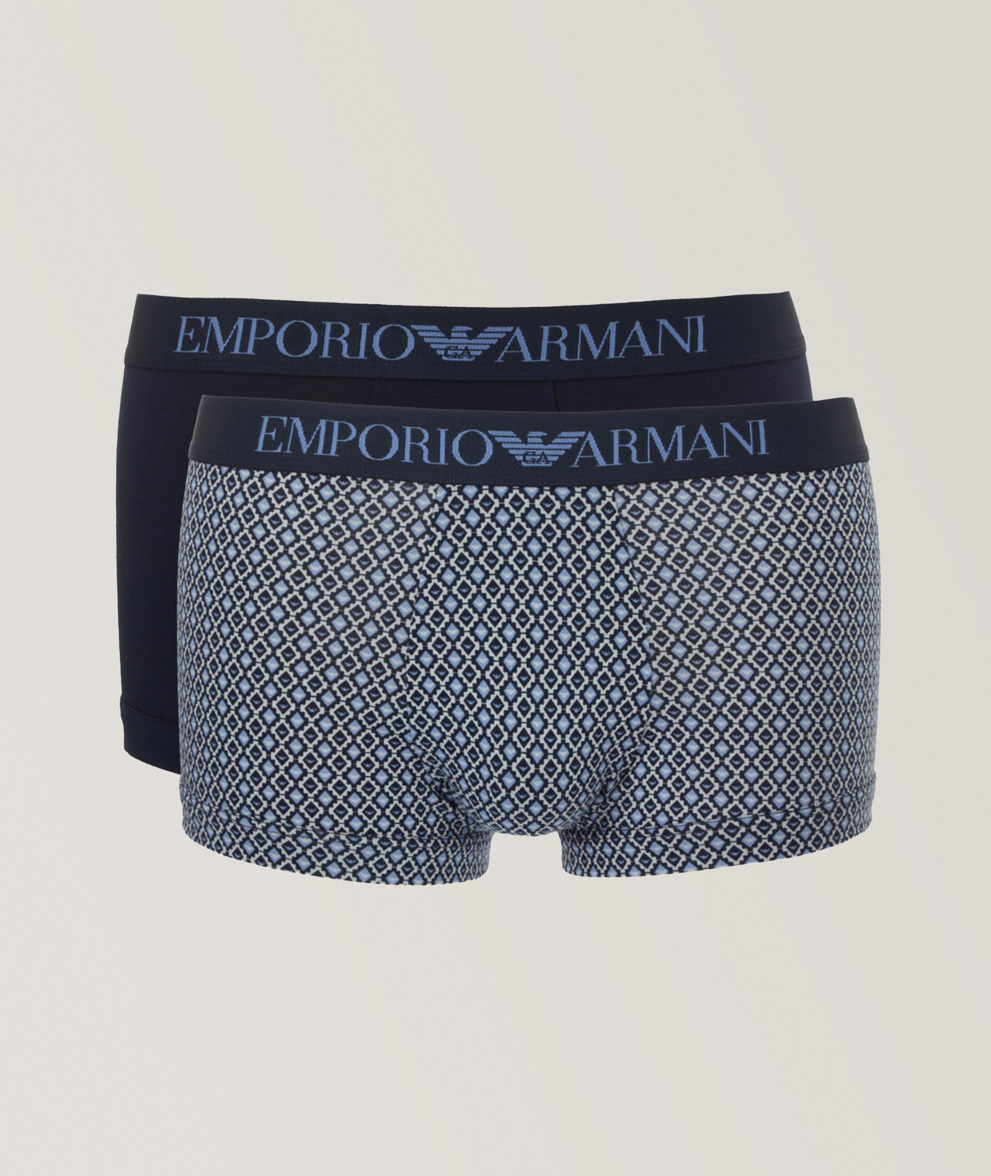 Emporio Armani Ensemble De Deux Boxeurs Courts En Bleu , Taille Homme Moyen