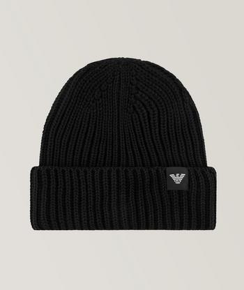 MONCLER ロコハッチトロストリンクトレス 0932G00004597FZ 8B4 Moncler Tri-Colour Logo Wool Toque | Hats | Harry Rosen