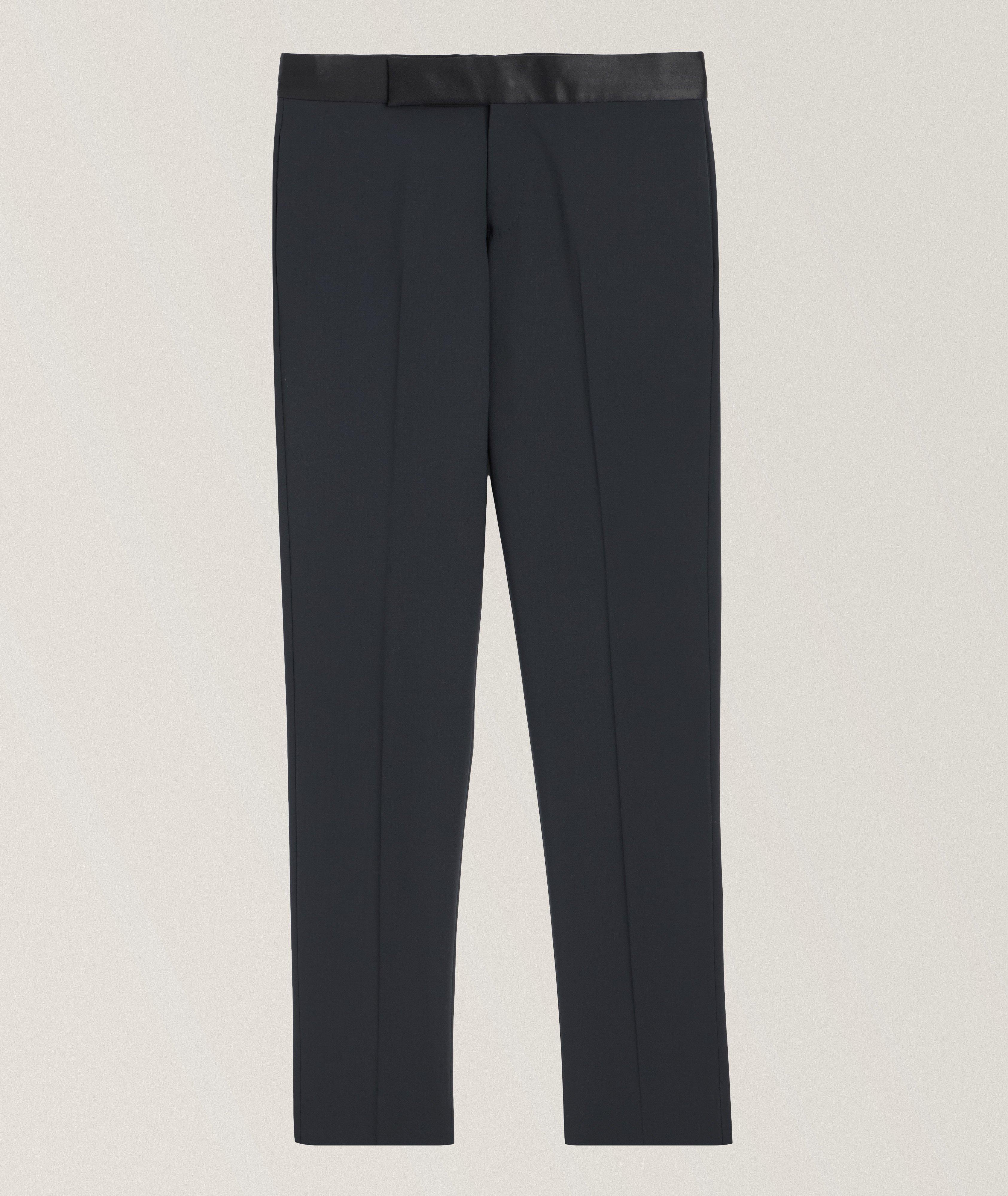 Stretch-Virgin Wool Dress Pants