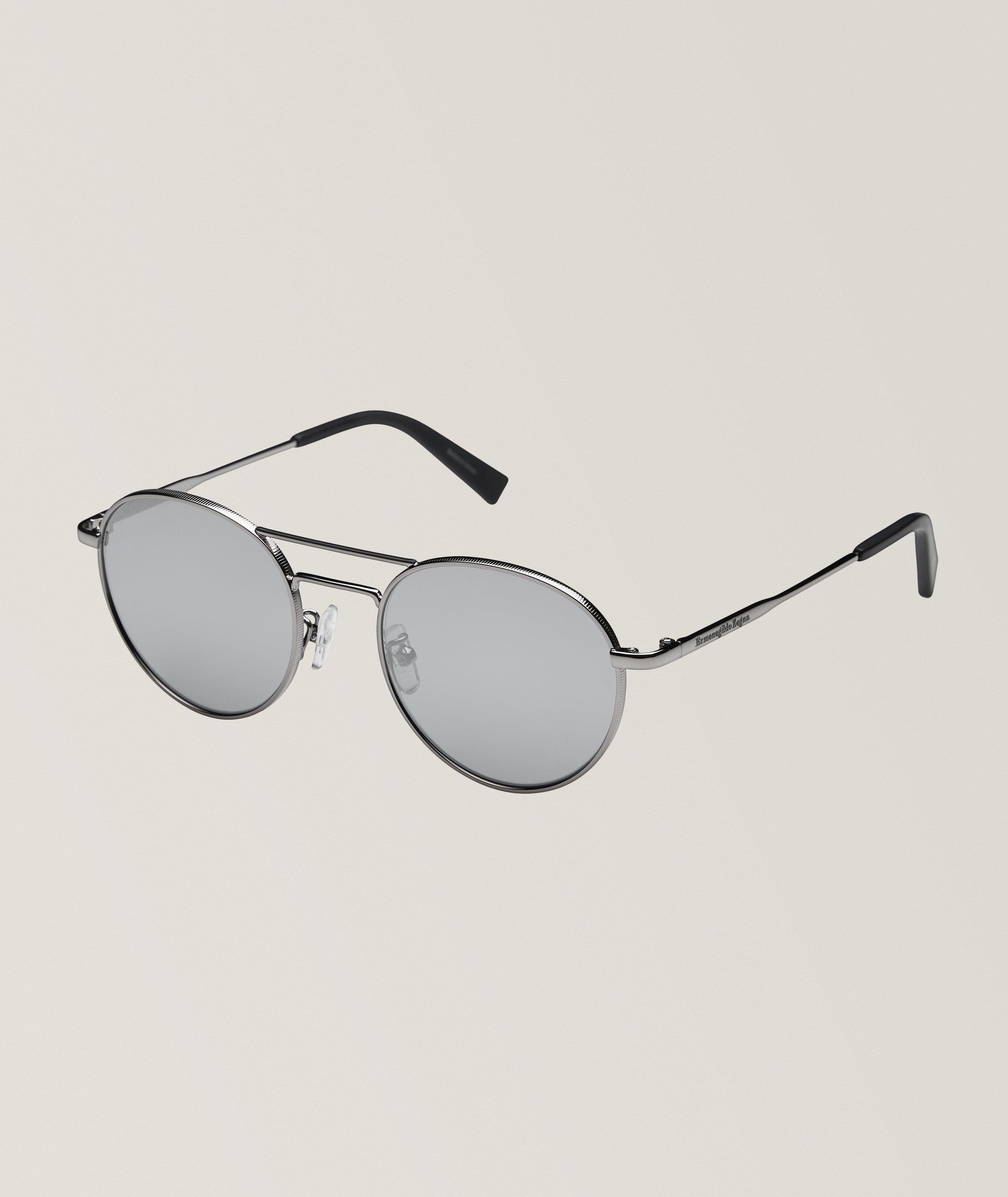 Lunettes de soleil cerclées de style aviateur image 0
