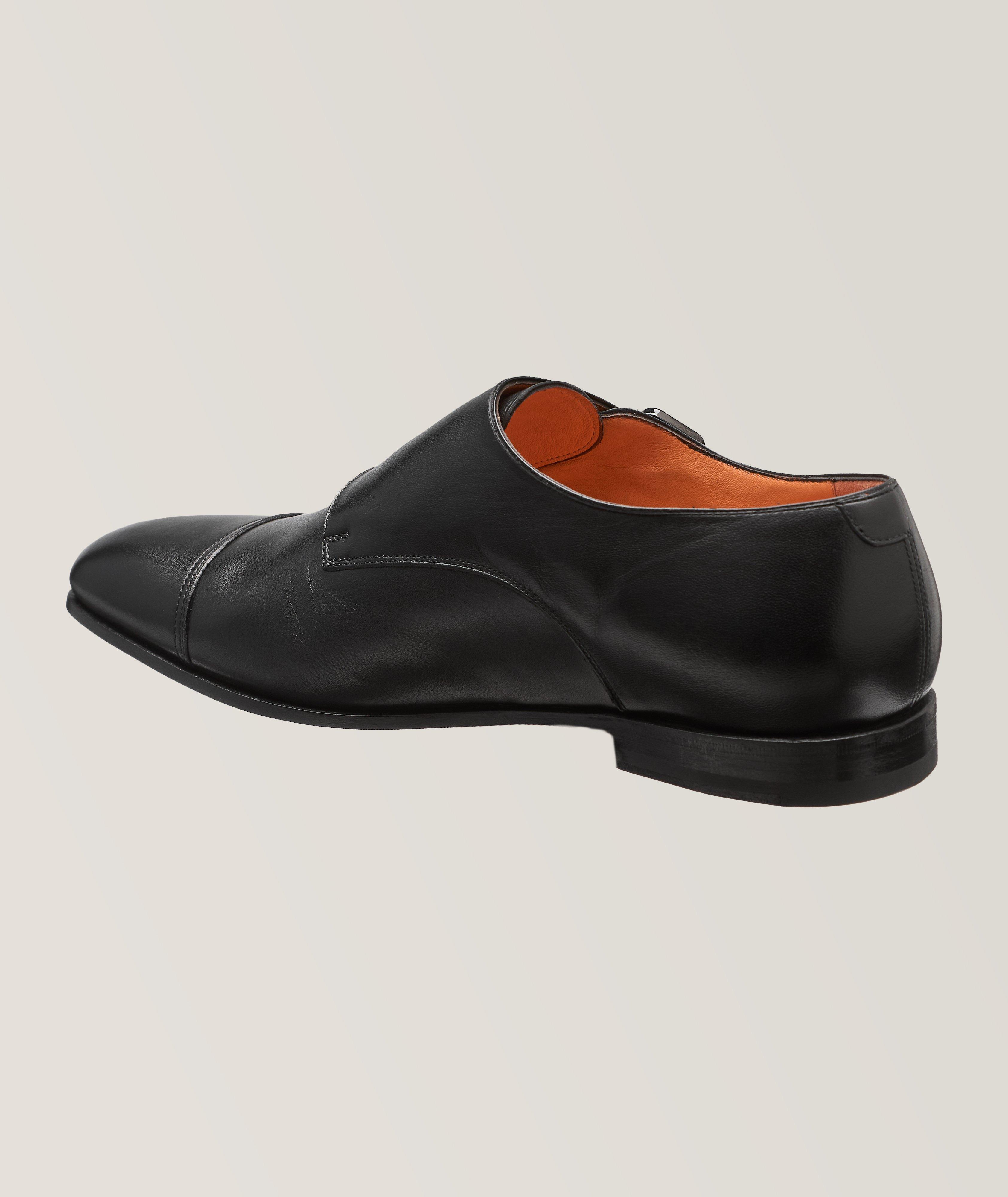Burnished Leather Double Monkstraps image 1