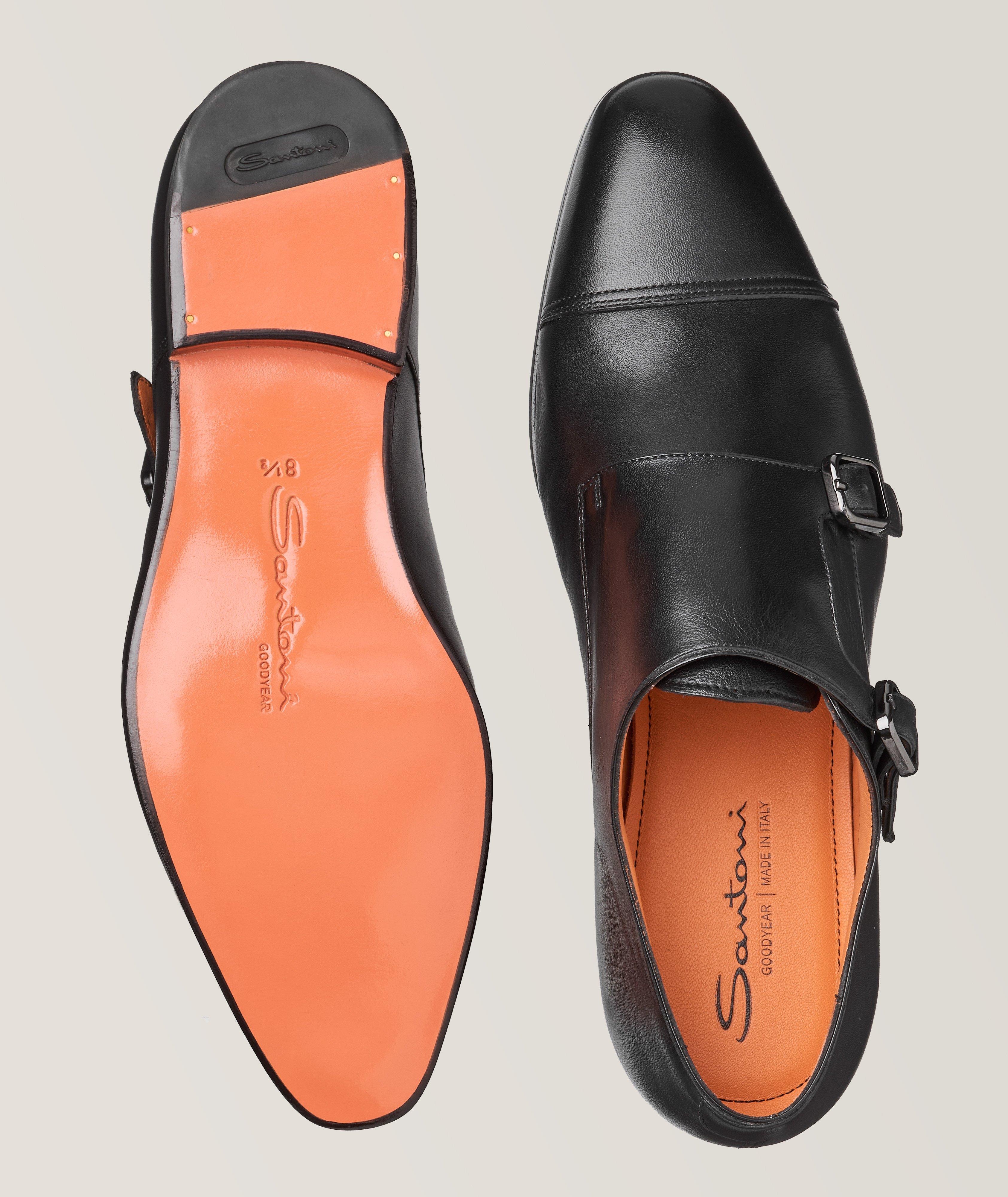 Burnished Leather Double Monkstraps image 2