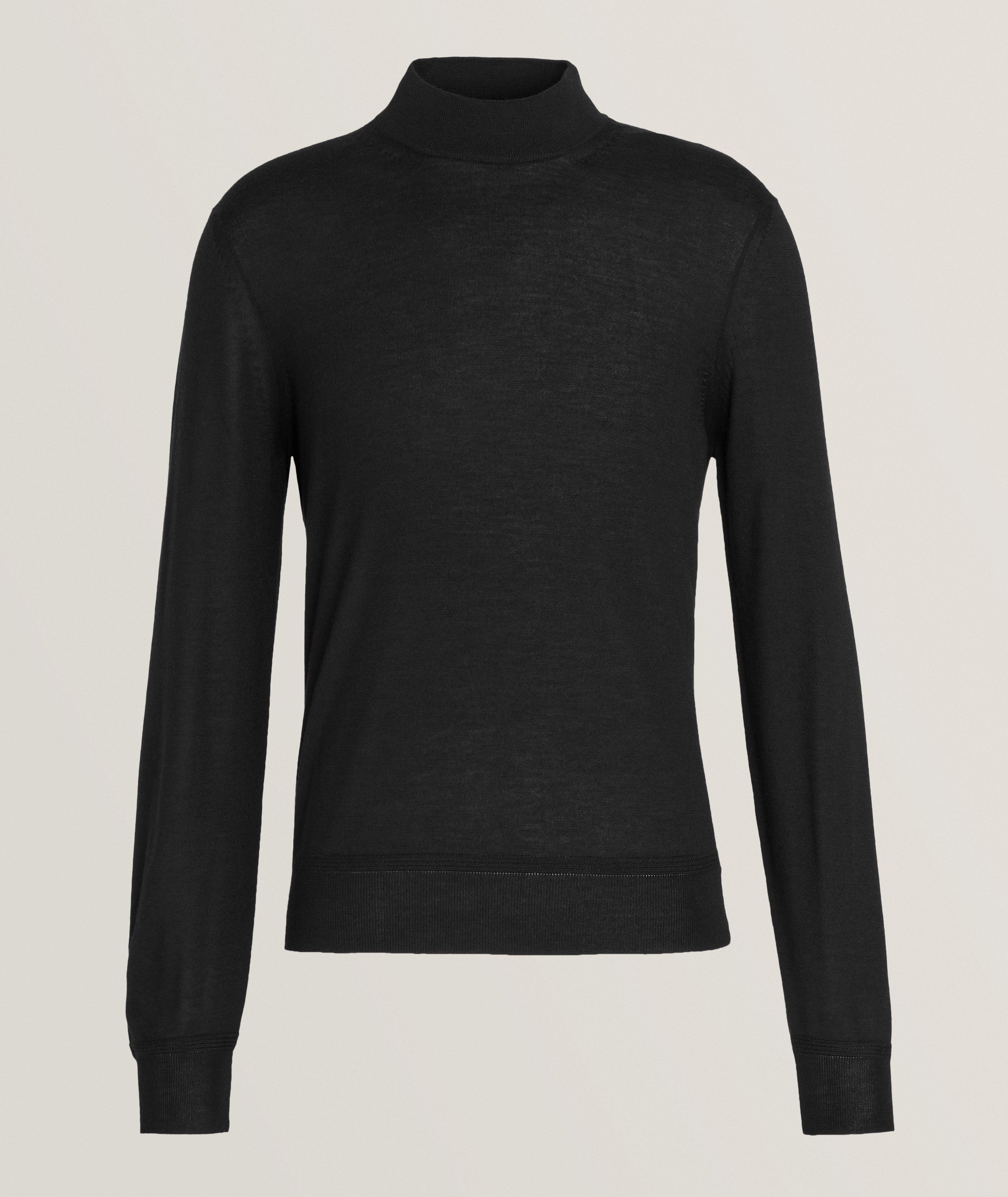 Cashmere-Silk Mockneck Sweater