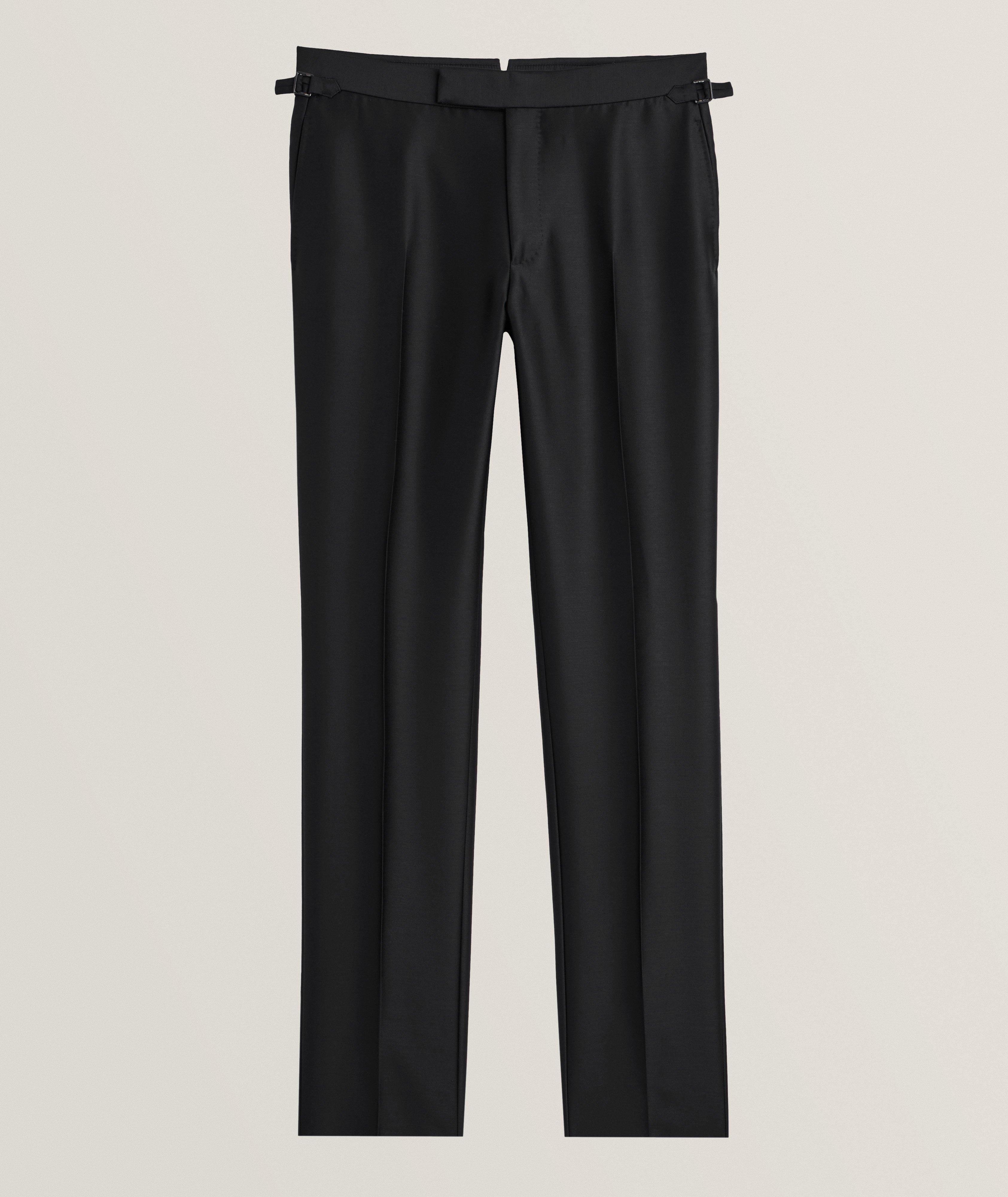 Shelton Mohair-Silk Twill Pants