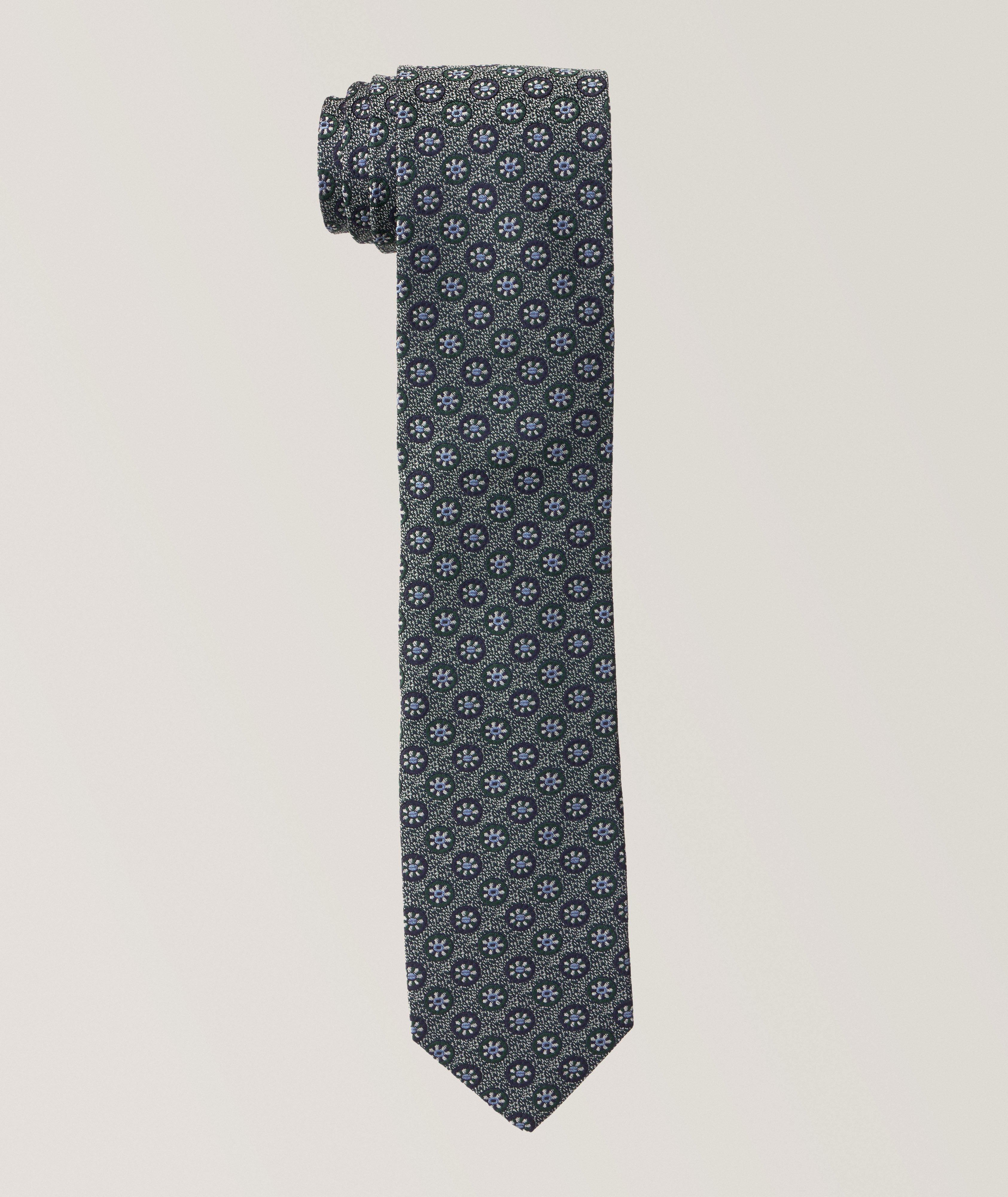 Medallion Woven Silk Jacquard Tie