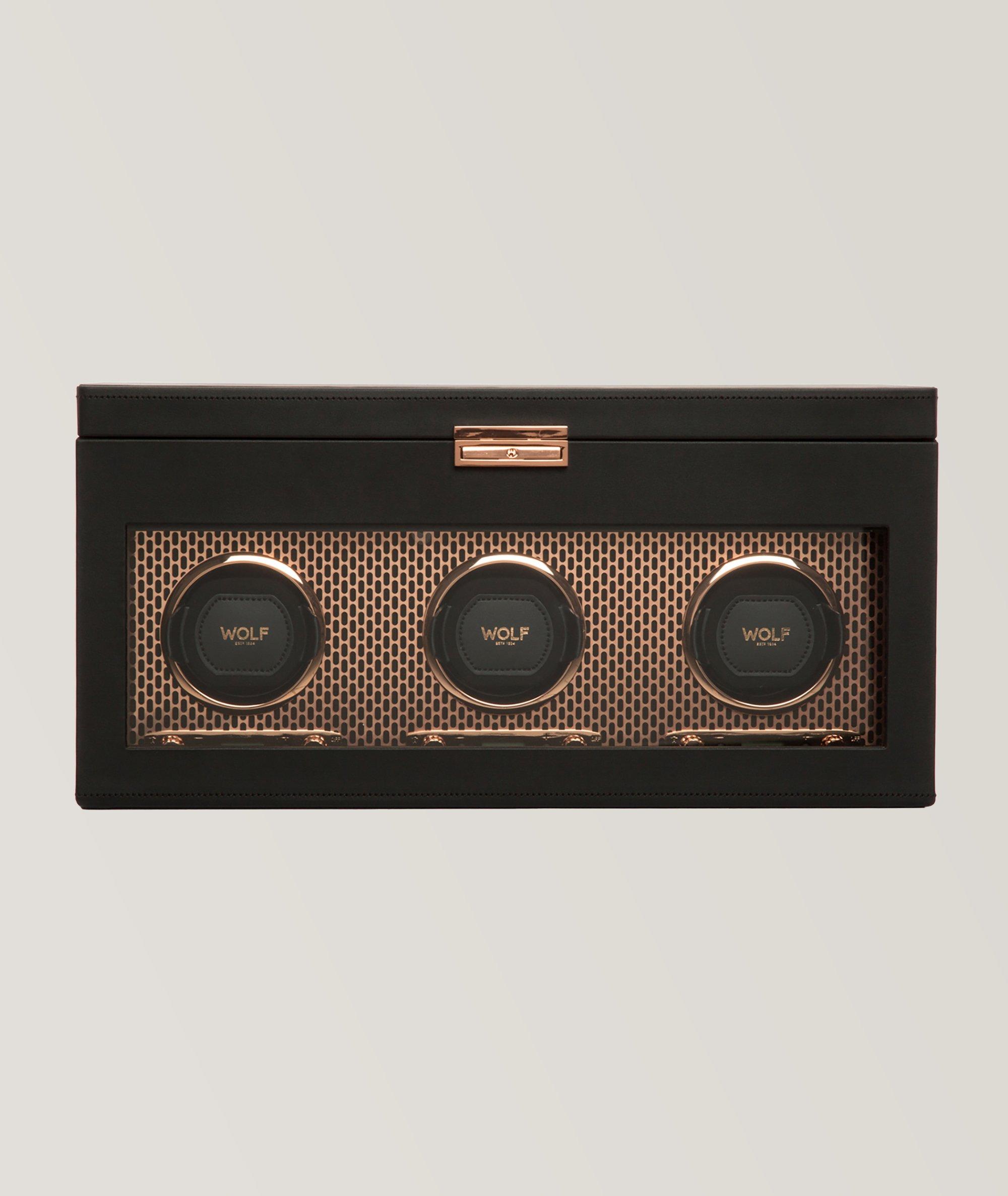 Axis Triple-Watch Winder With Storage