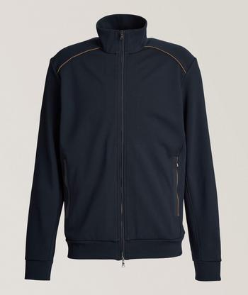 Thom Browne 4-Bar Sleeve Zip-Up Hooded Sweater | Sweaters