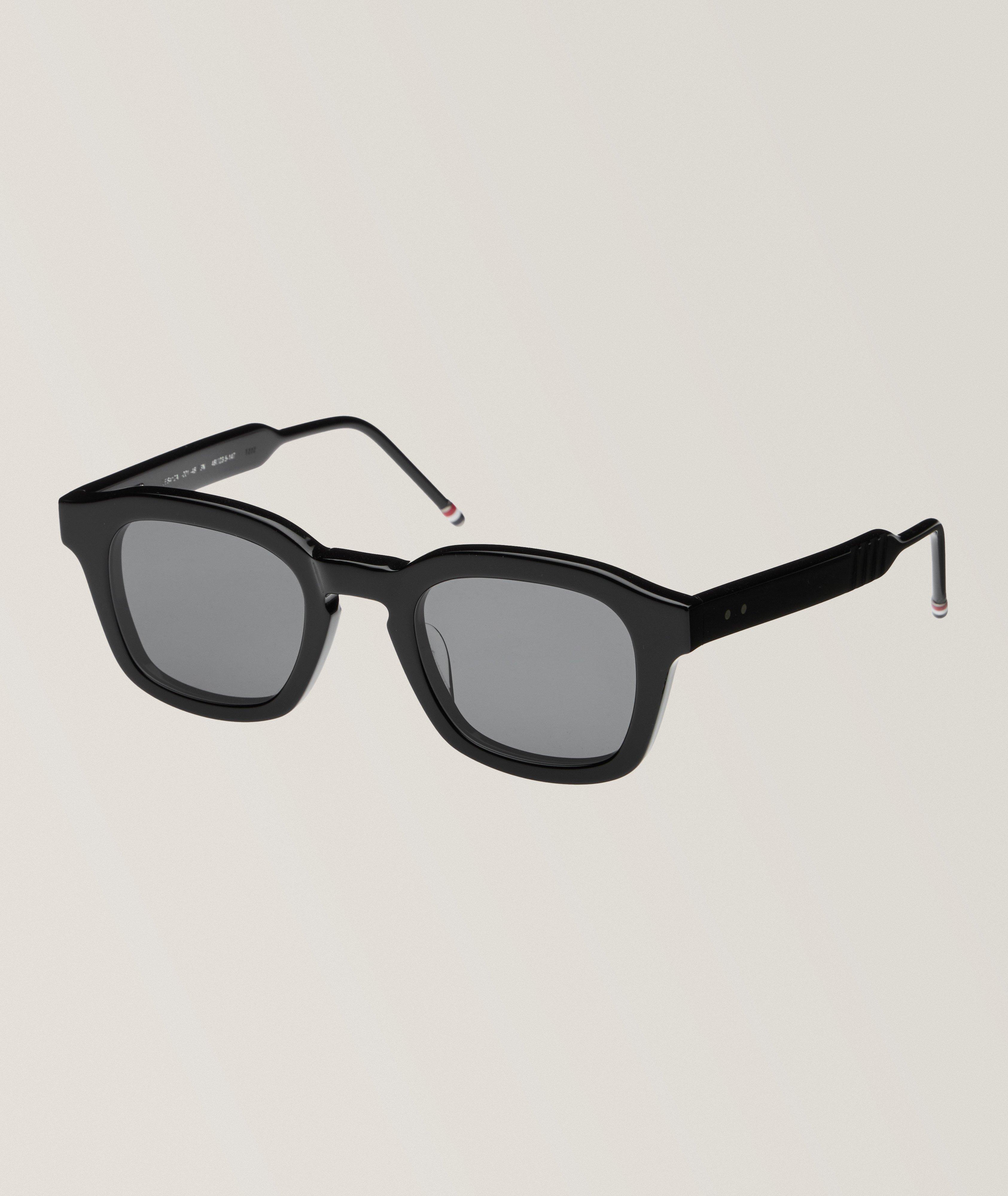 Rectangular Frame Acetate Sunglasses