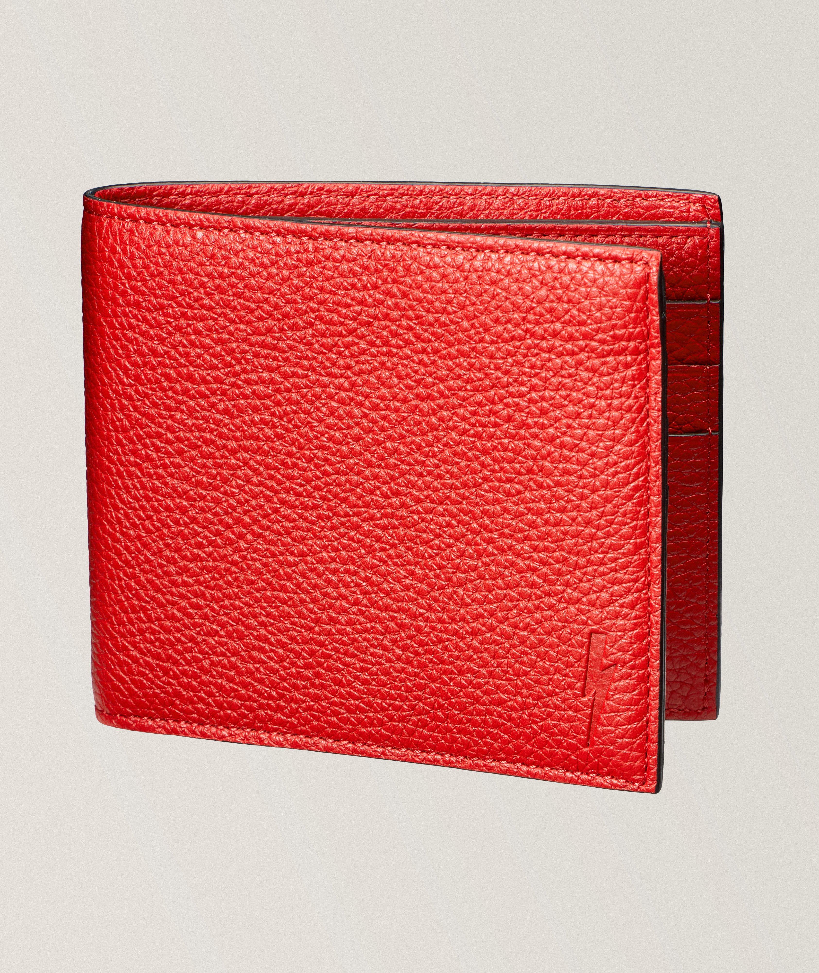 Grained Leather Bifold Wallet image 0