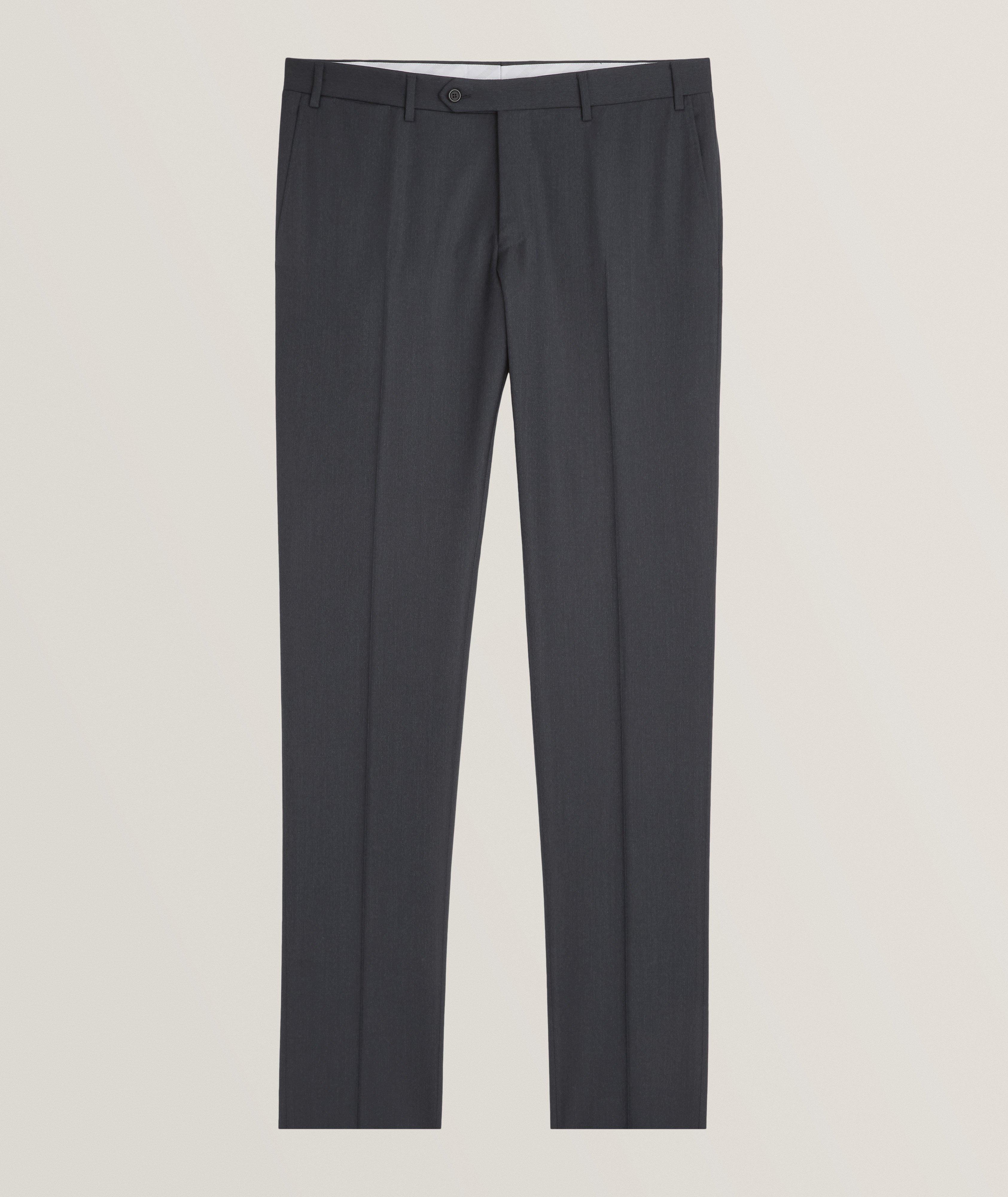 Canali Pantalon Habillé Kei En Twill De Laine En Bleu , Taille Homme 40