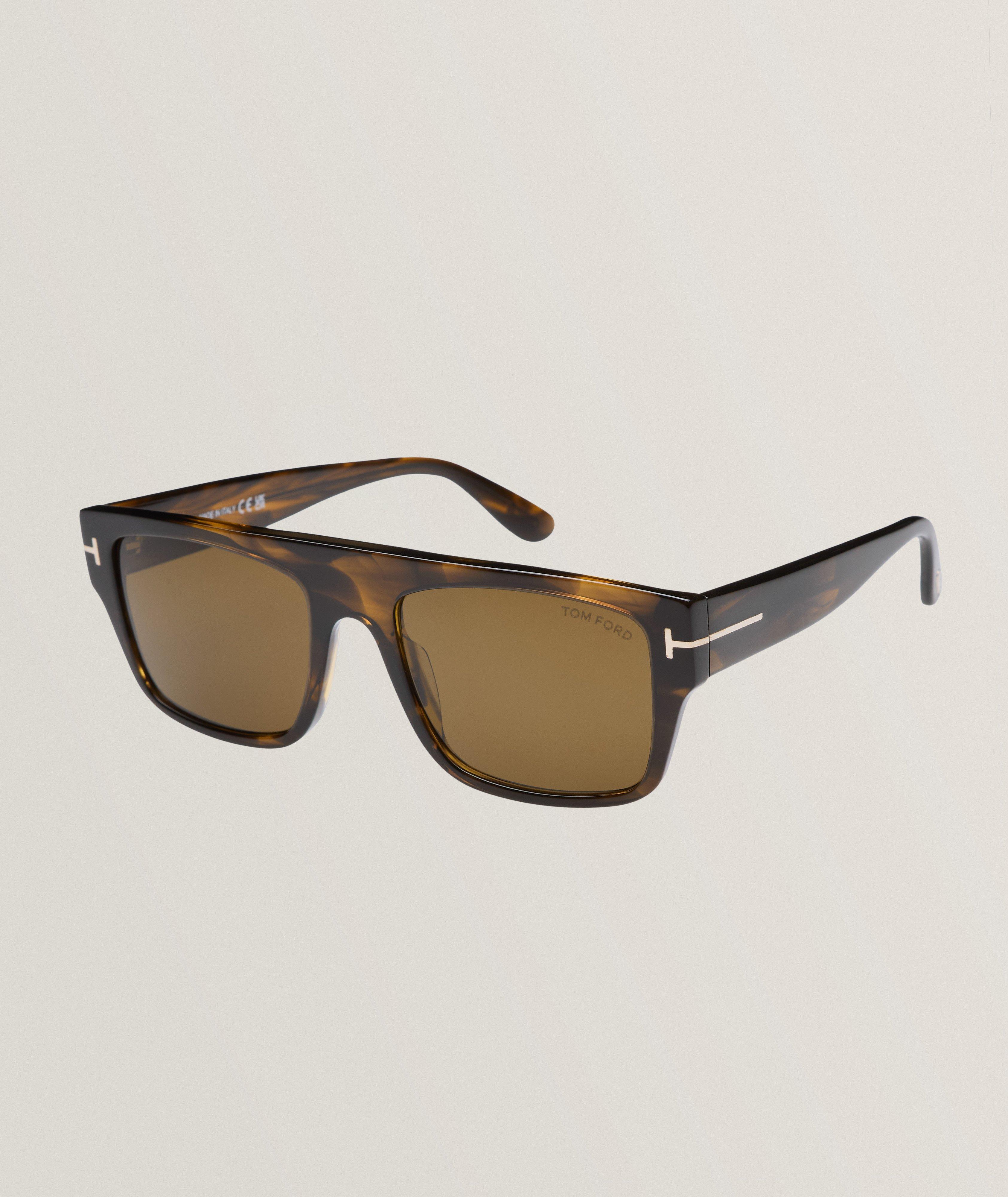 Tom Ford Lunettes De Soleil Carrées Dunning En Brun