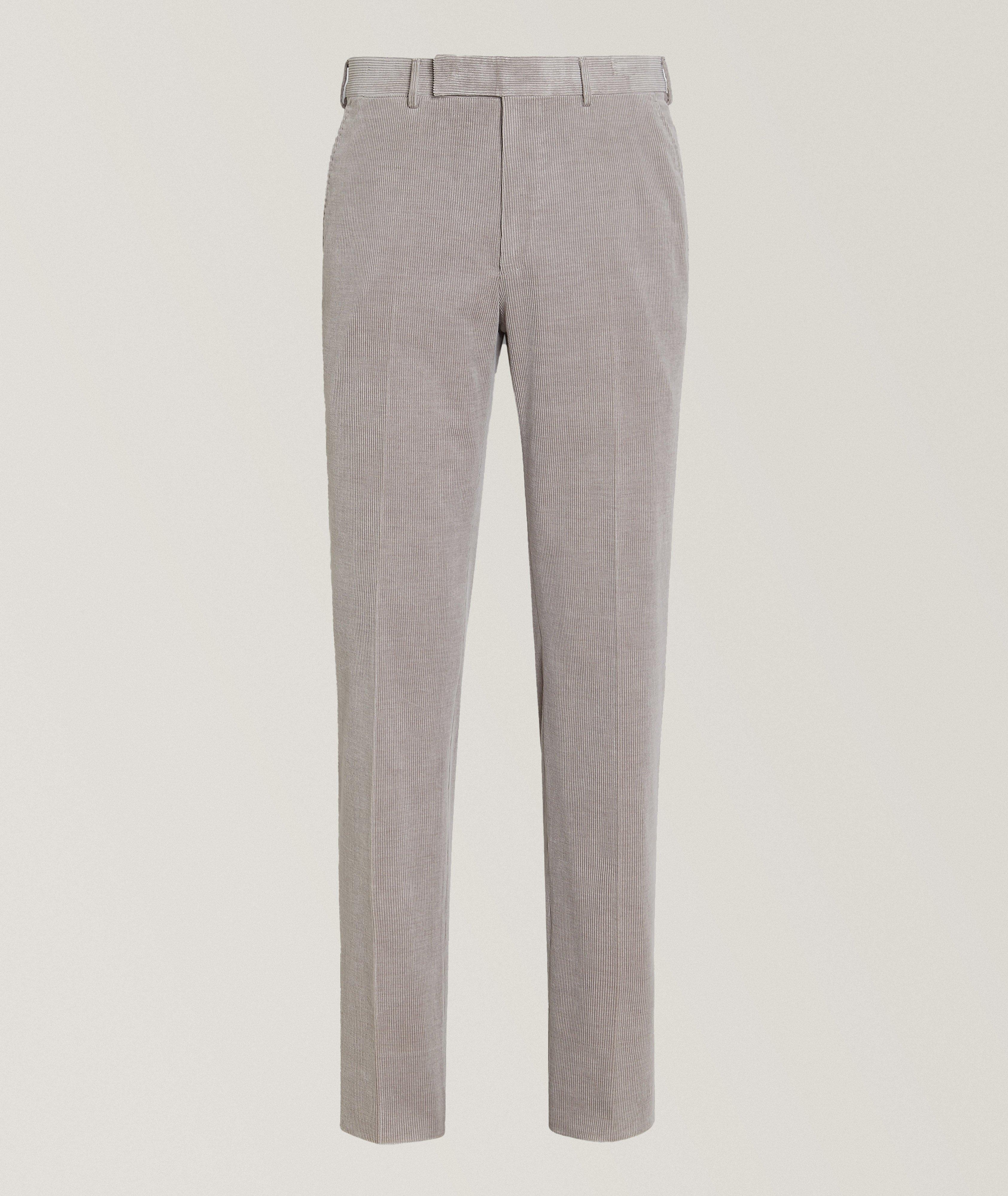 Zegna Pantalon En Tissu Cashco En Gris , Taille Homme 54