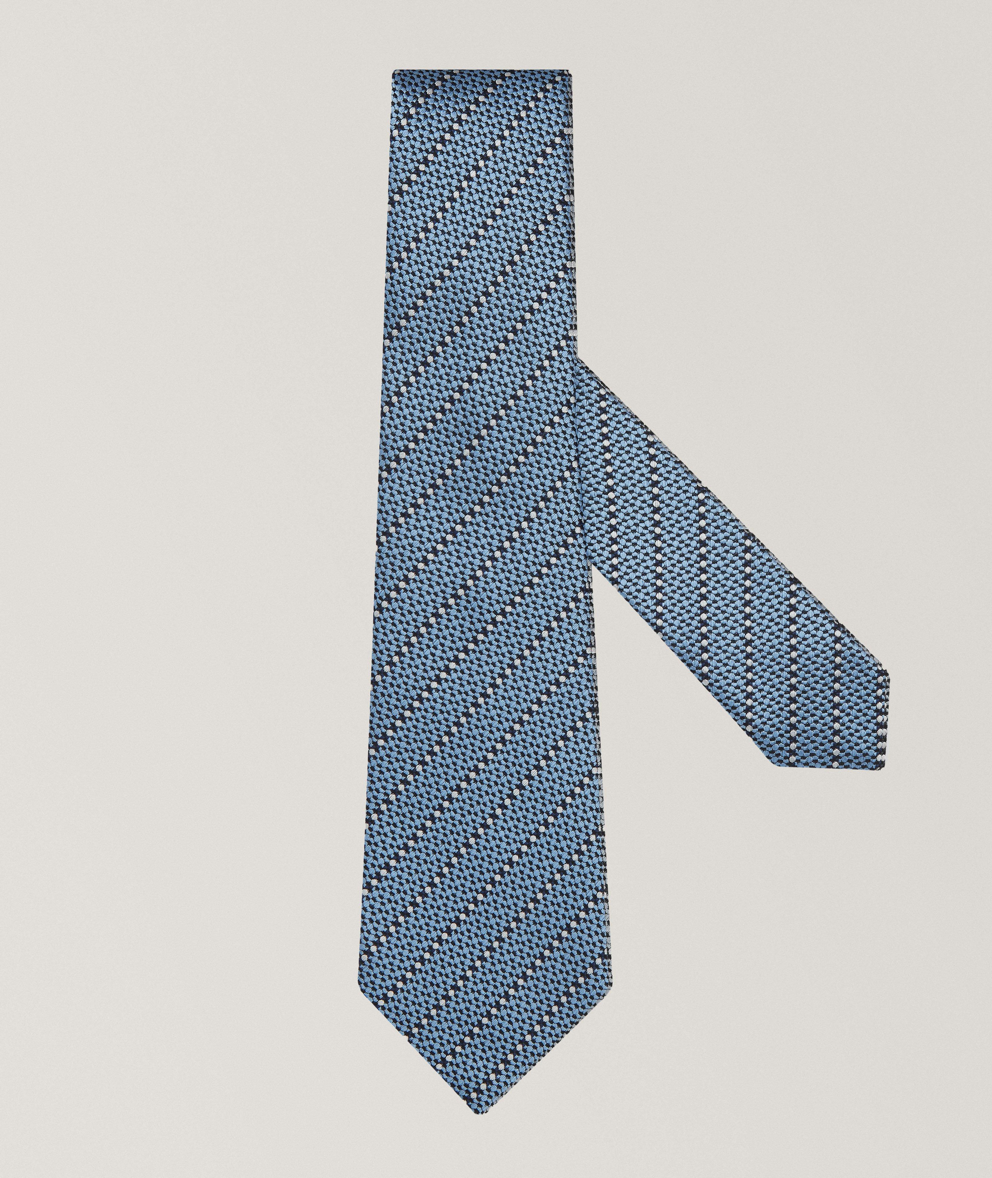 Couture Diagonal Stripe Silk Tie