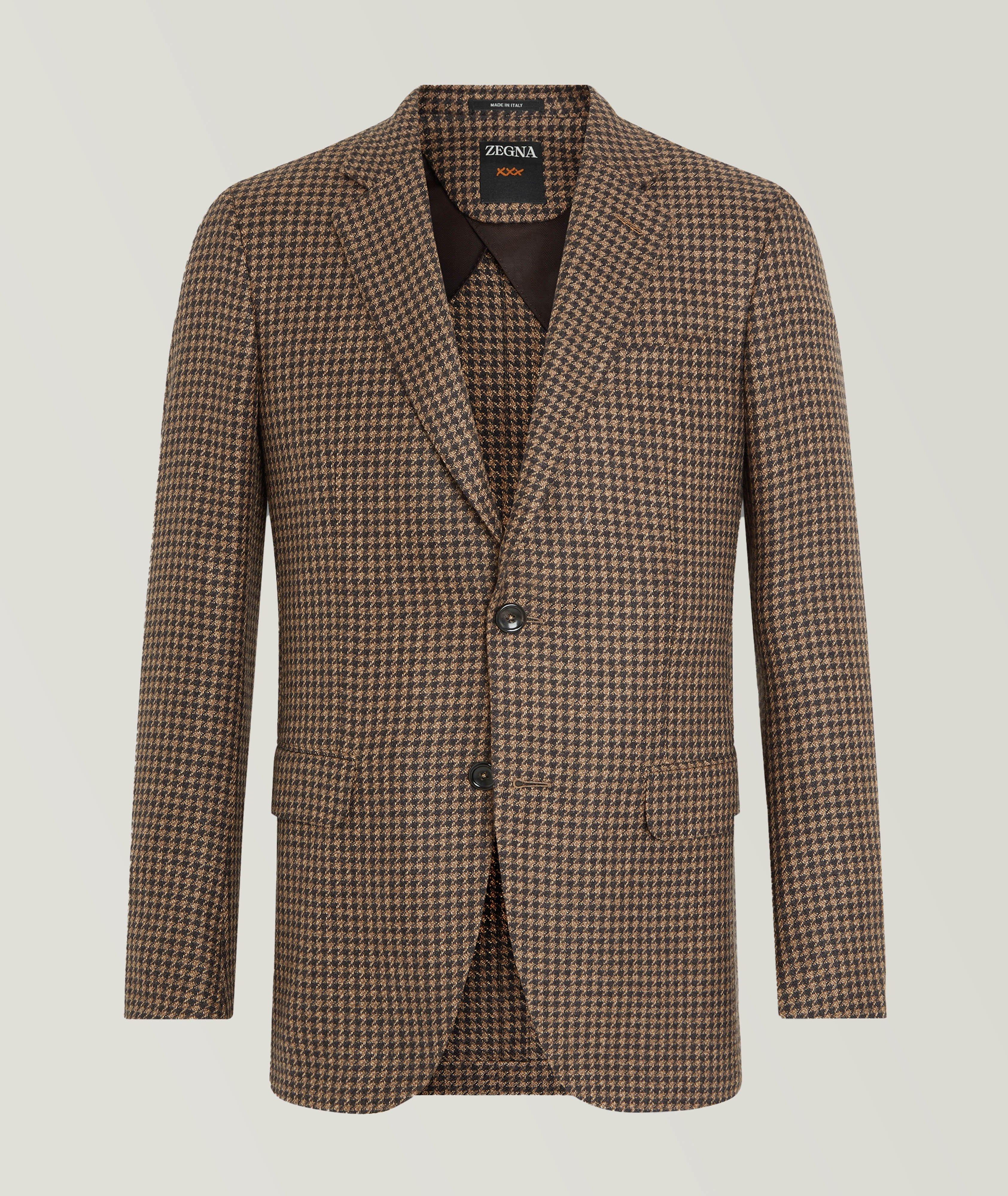 Zegna Veston Atelier En Cachemire Et En Soie En Brun , Taille Homme 46