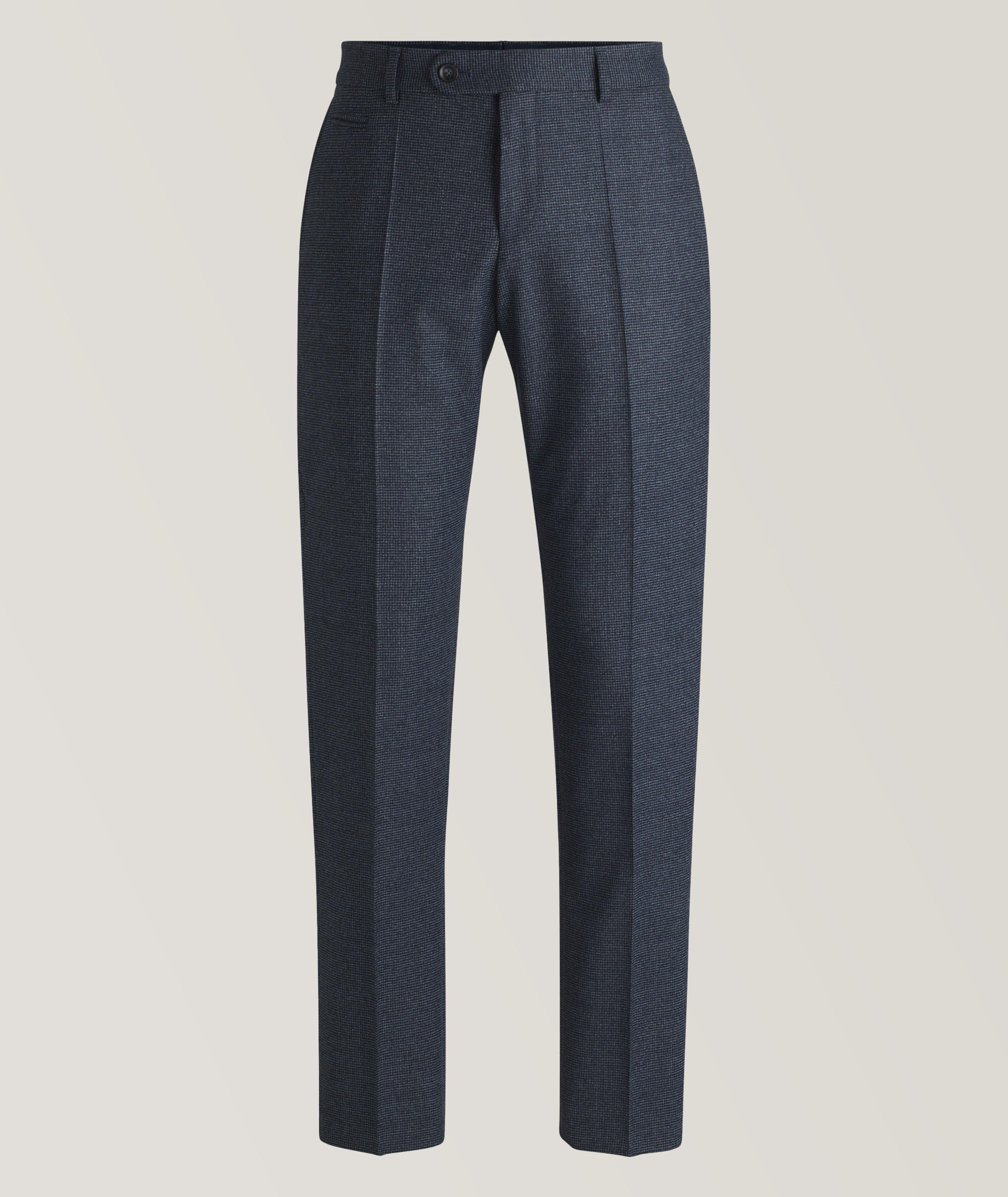 BOSS Pantalon Genius En Laine Vierge Extensible En Bleu , Taille Homme 32