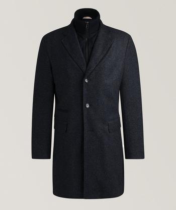 BOSS Hyde Virgin Wool Cashmere Overcoat Coats Harry Rosen