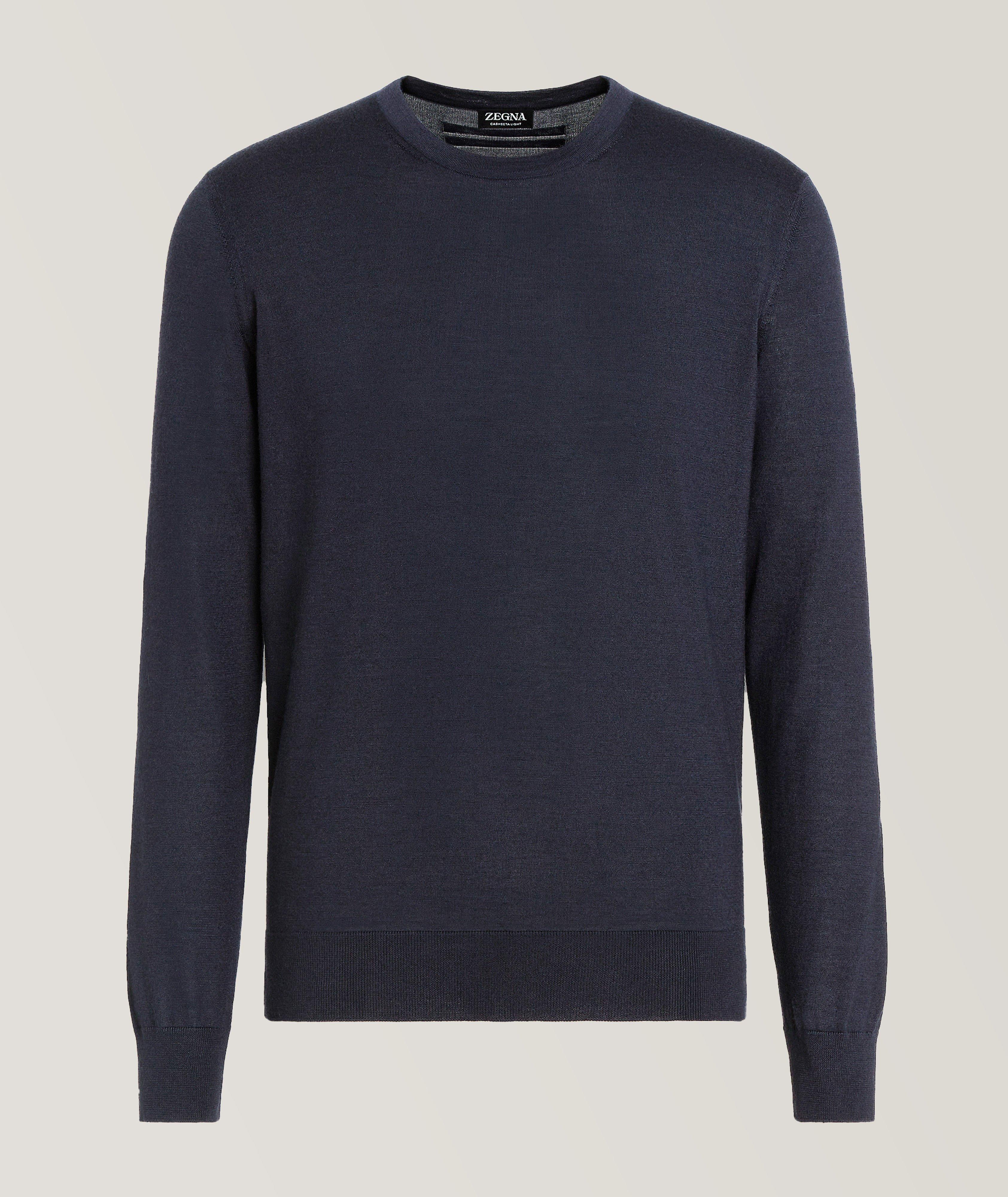 Zegna Pull En Tricot Cashseta En Bleu , Taille Homme 56