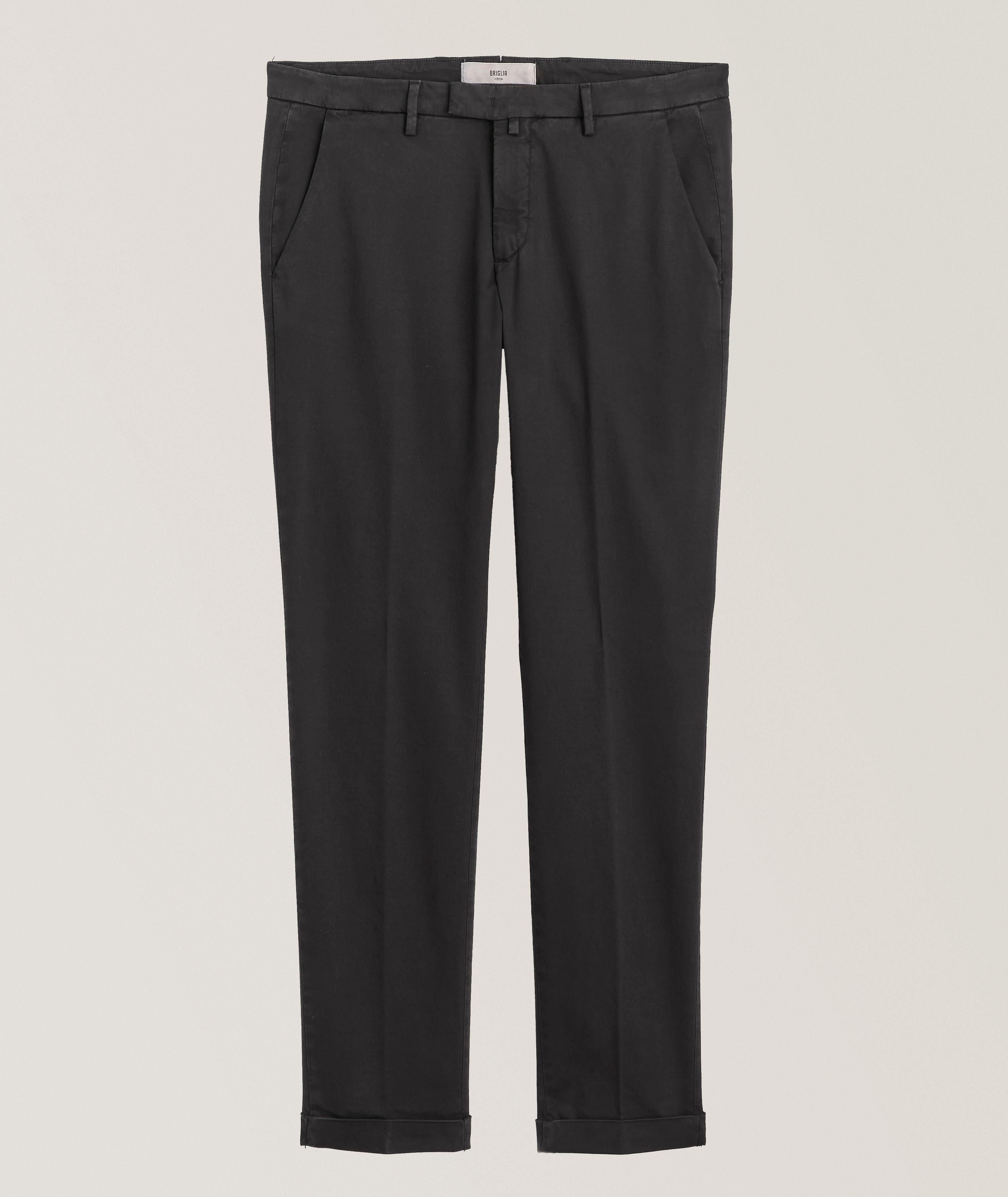 Briglia Cotton-Lyocell Blend Stretch Chinos