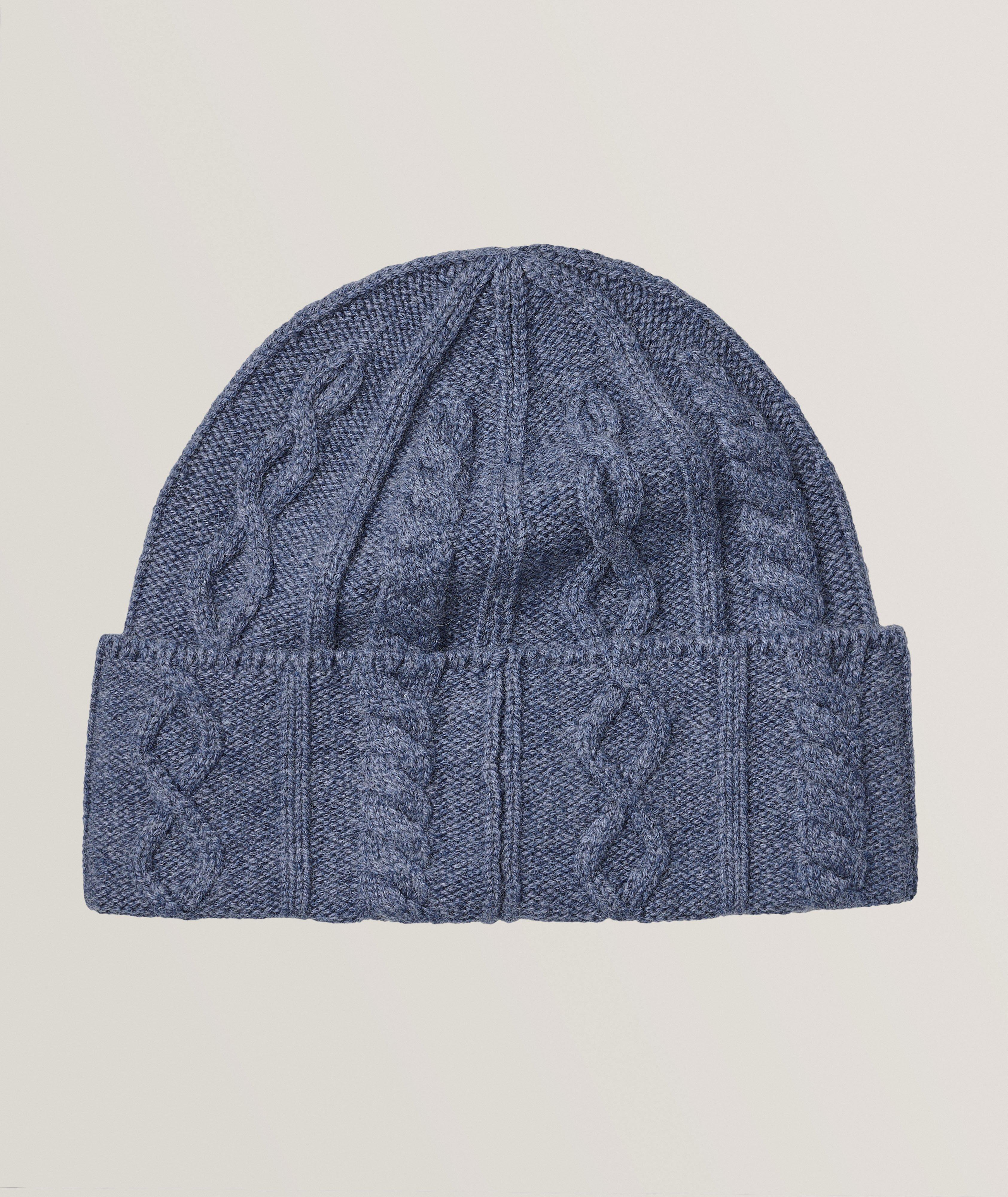 Cable Knit Cashmere Beanie image 0