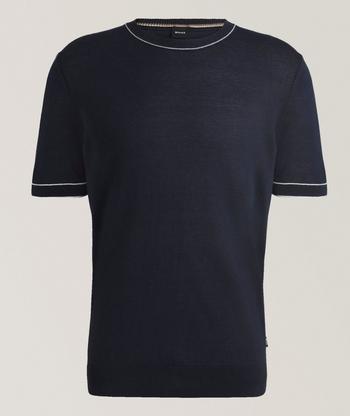 Thom Browne RWB Striped Trim Rugby Cotton T-Shirt | T-Shirts