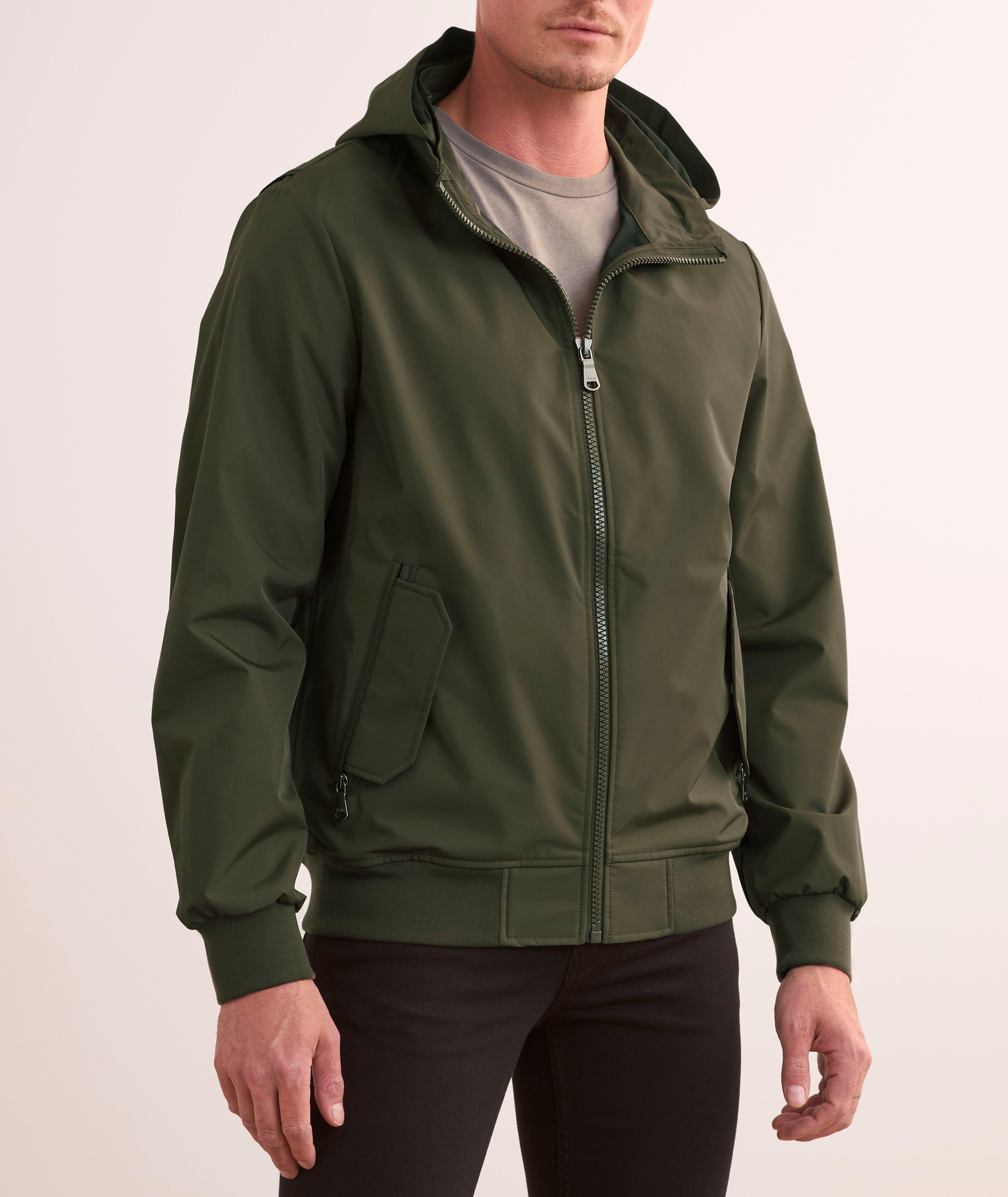 Hooded Water-Repellent Windbreaker image 1