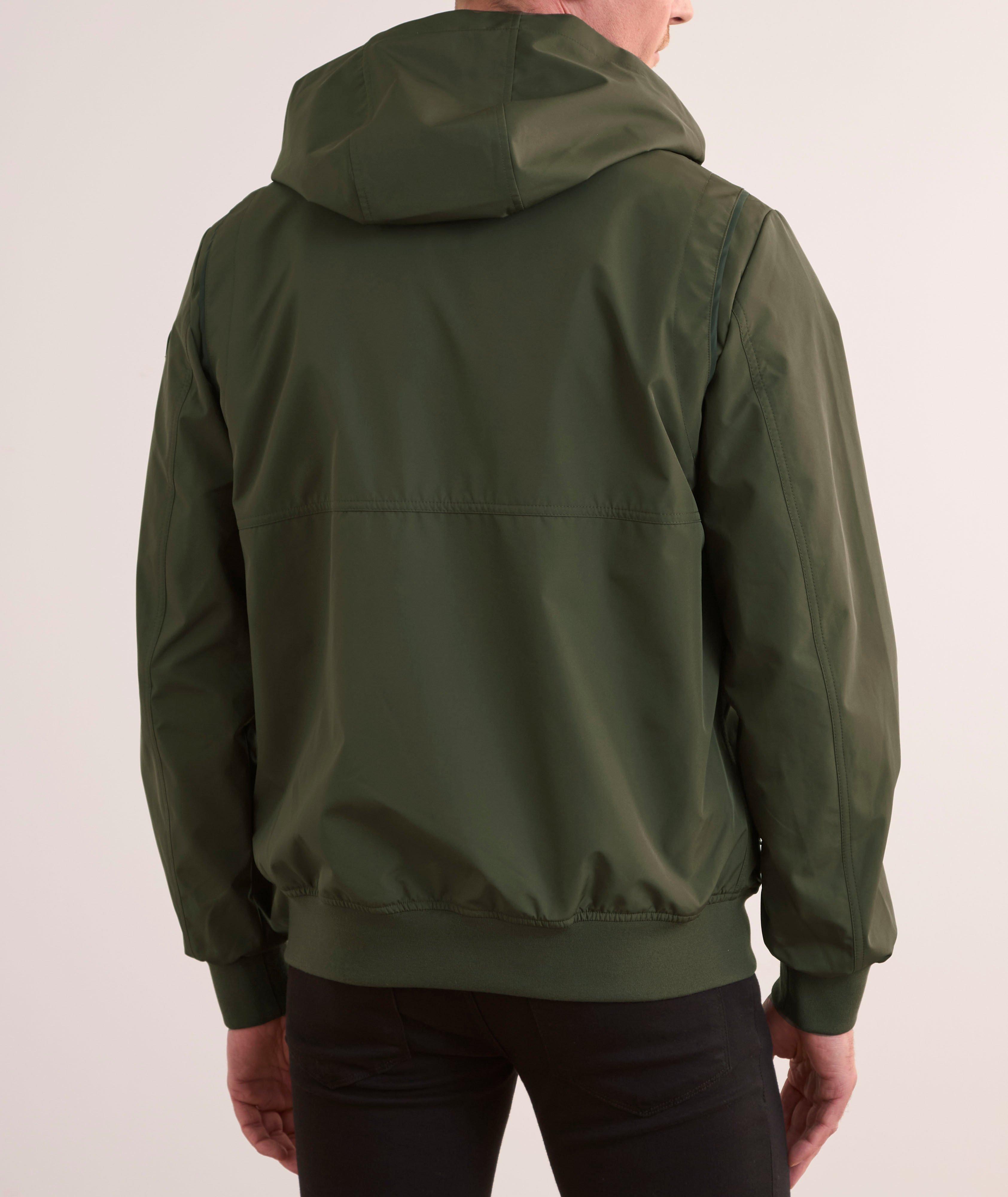 Hooded Water-Repellent Windbreaker image 2
