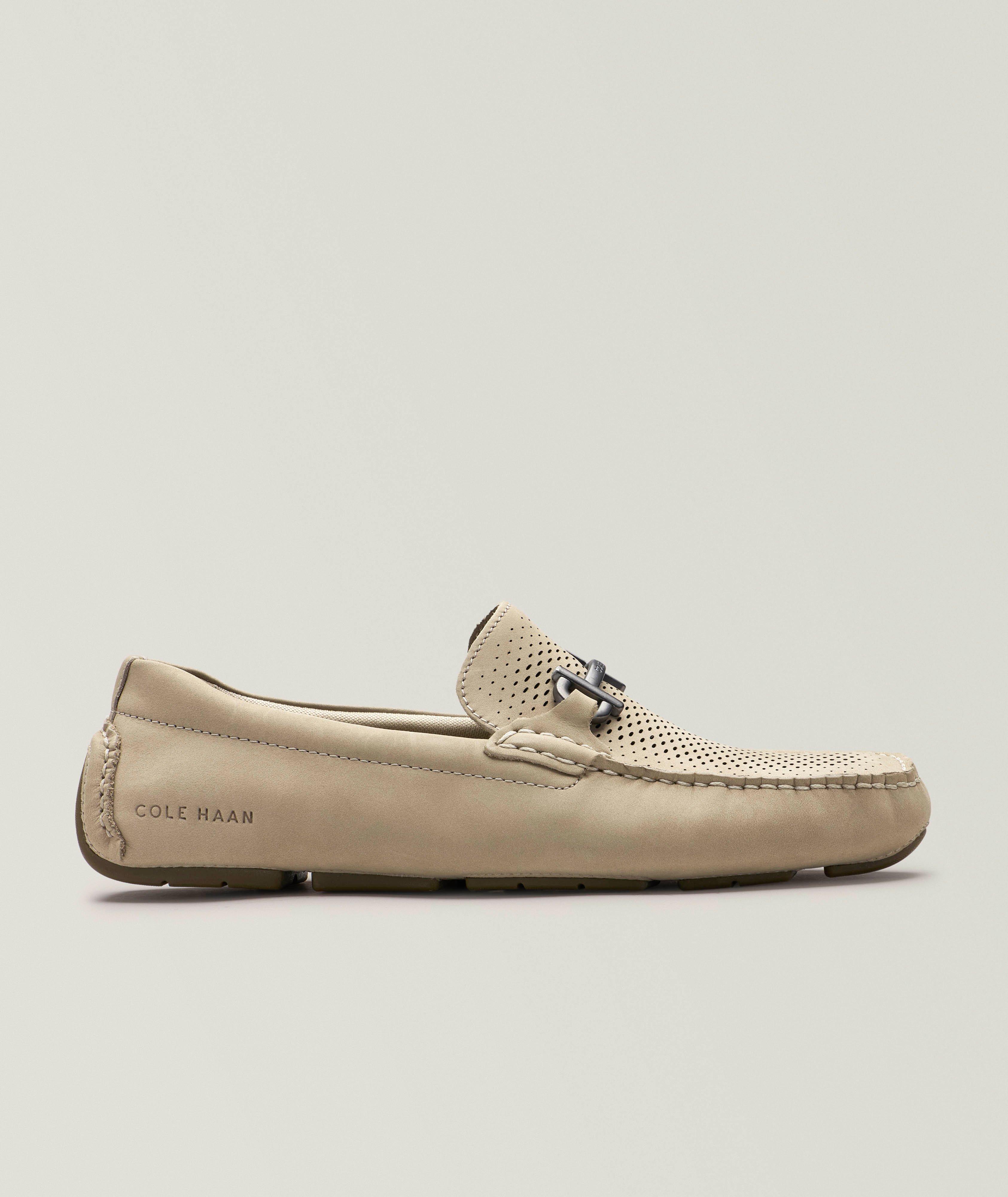 Cole Haan Laser Bit Suede Drivers