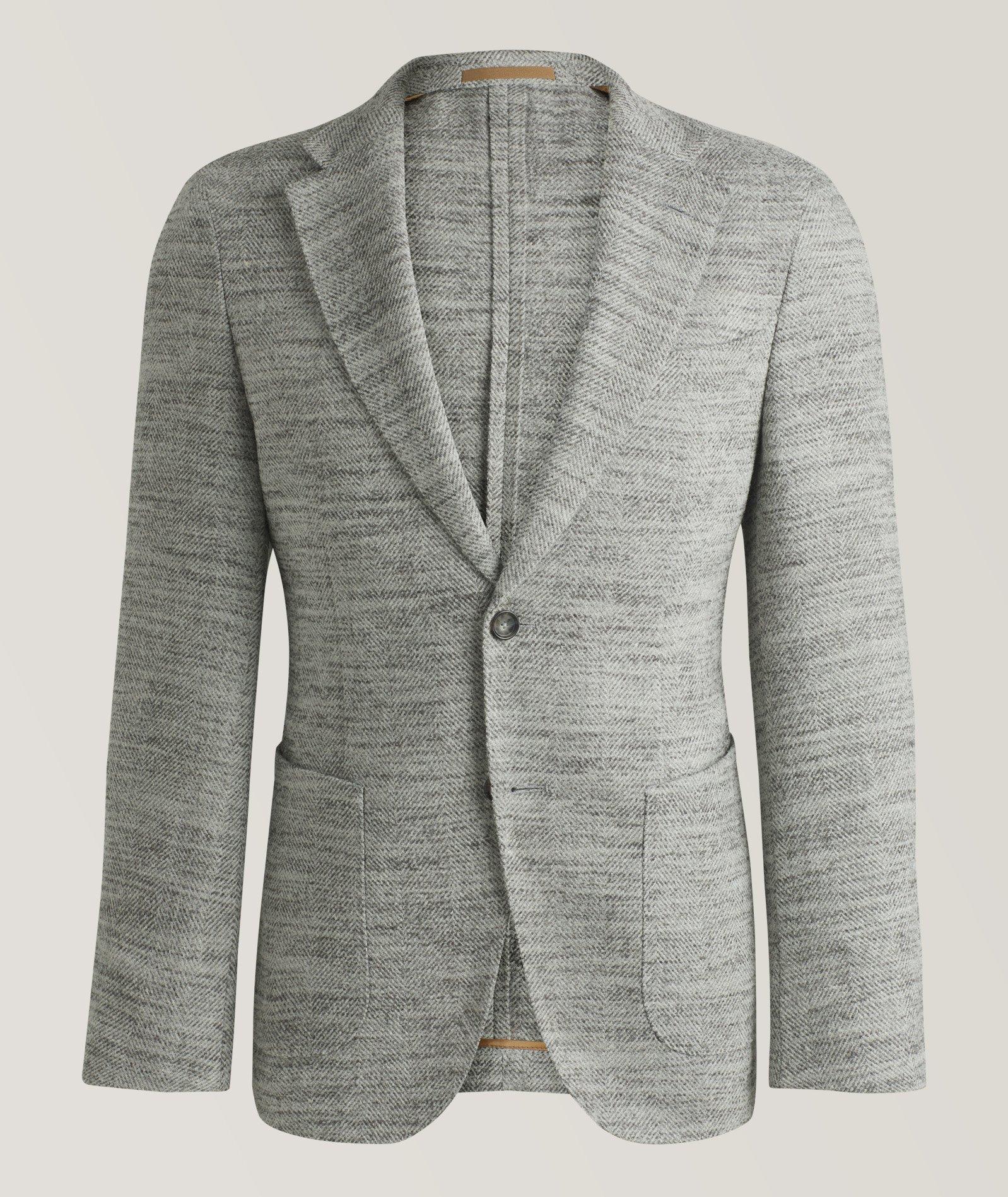 Hetson Herringbone Alpaca-Blend Sport Jacket