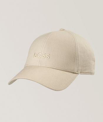 theredthread S logo cap scarlet wh×gry BOSS Zed Logo Seersucker Baseball Cap | Hats | Harry Rosen