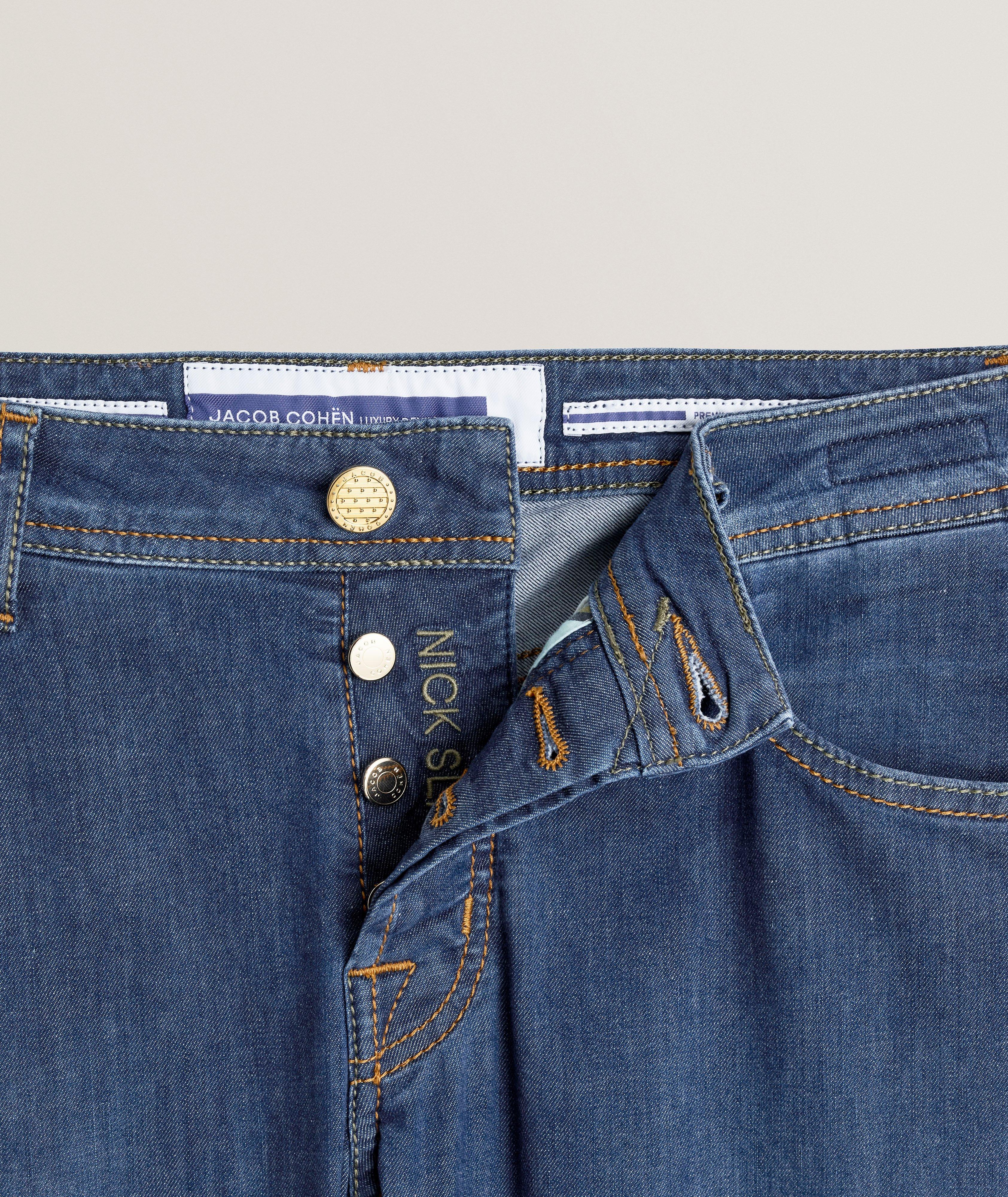 Nick Stripe Patch Slim-Fit Jeans image 1