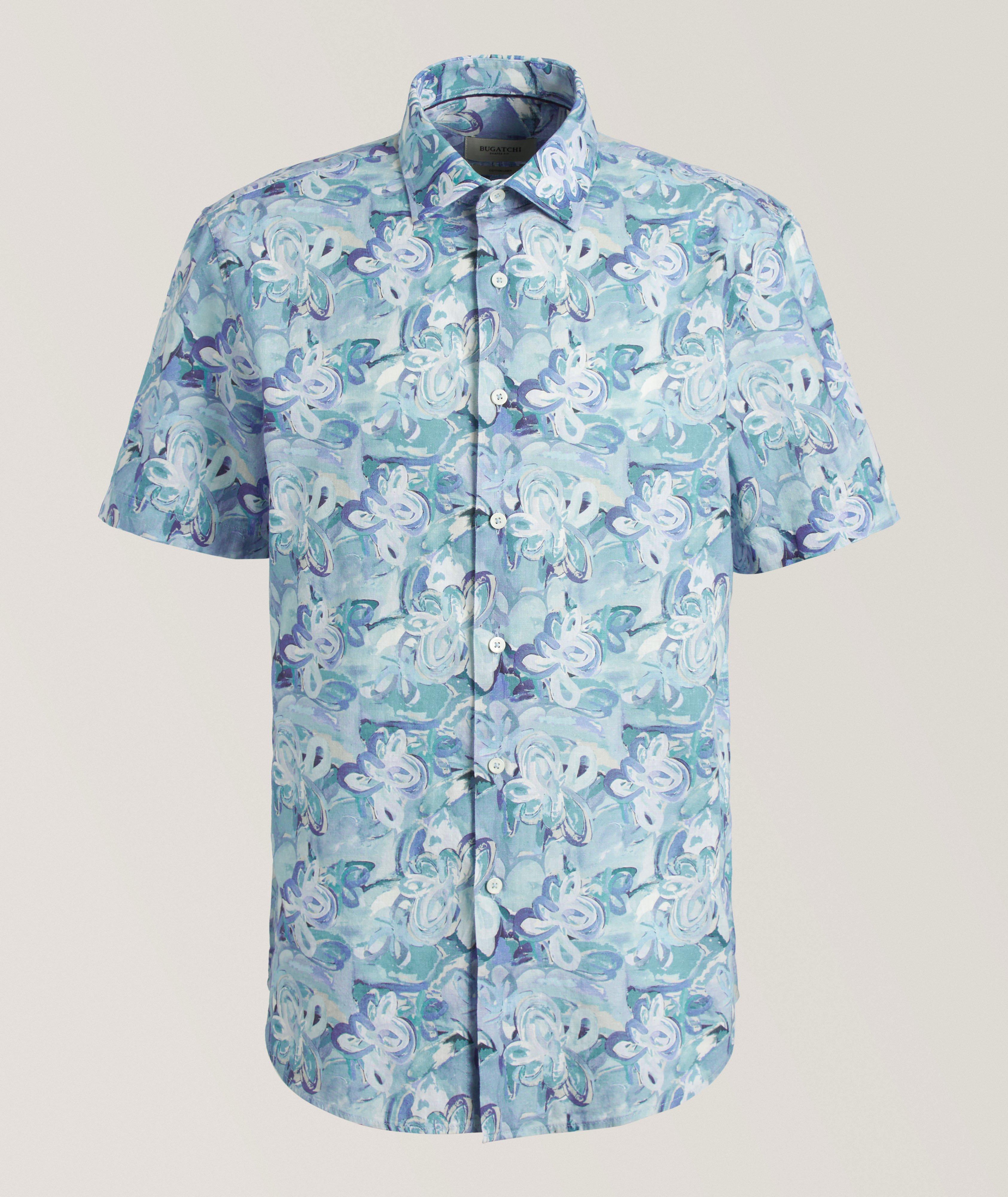 Orson Floral Cotton-Linen Shirt image 0
