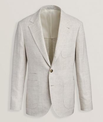 Brunello Cucinelli Linen, Wool & Silk Twill Sport Jacket