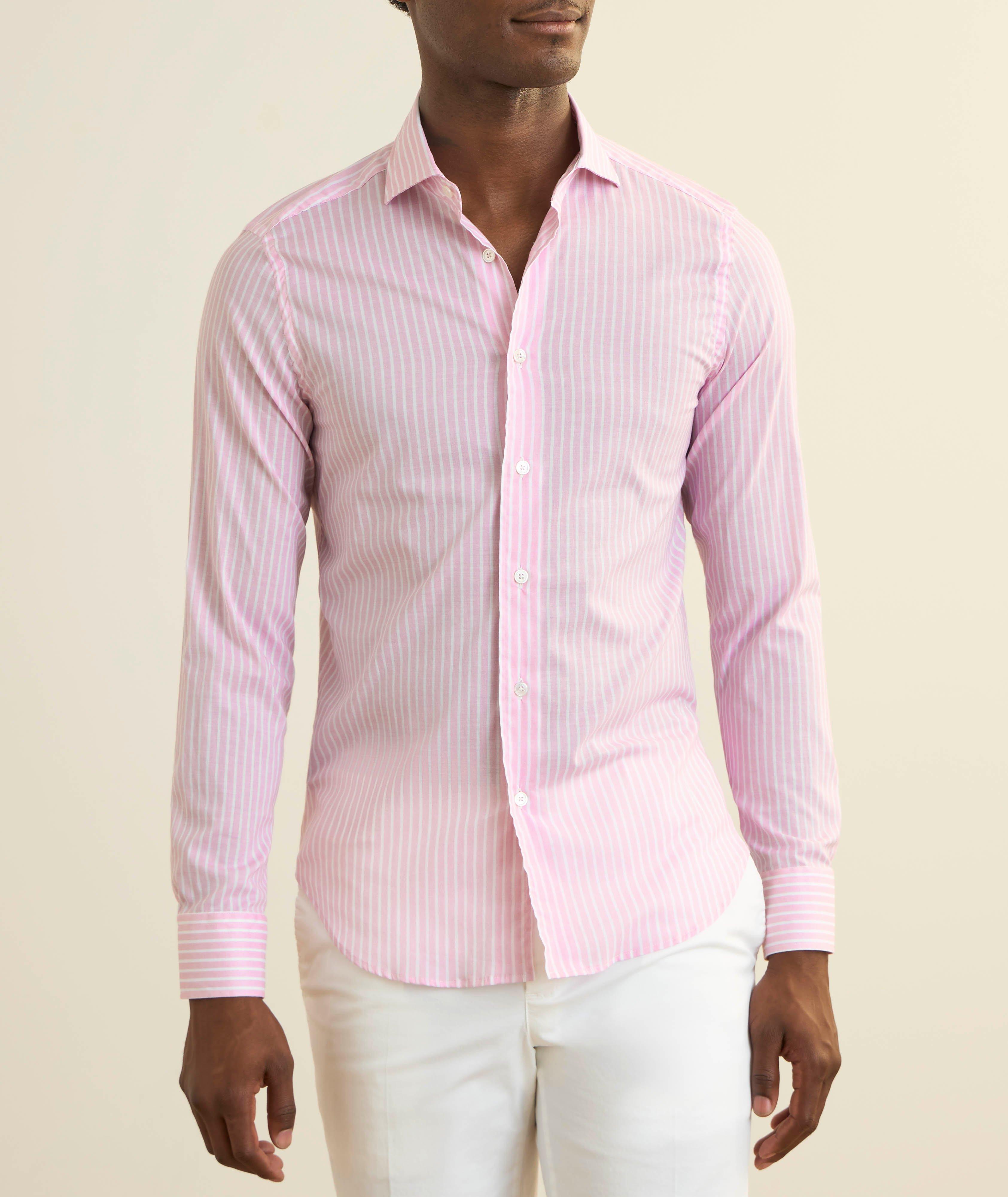 Sean Stripe Cotton Voile Shirt image 1